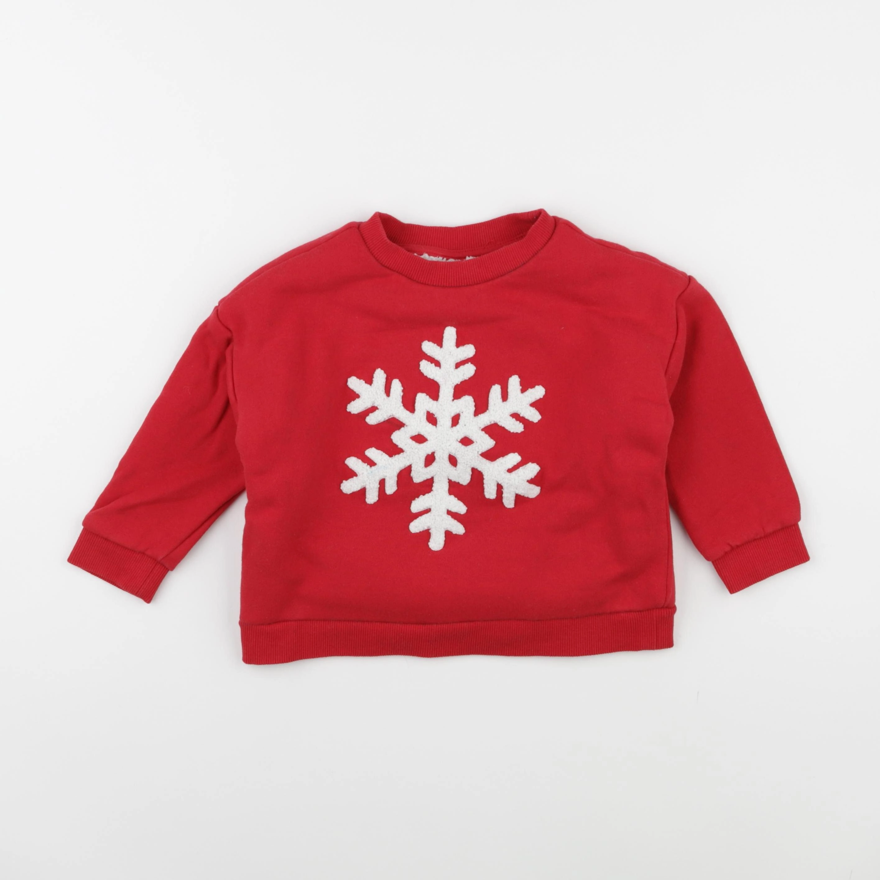Monoprix - sweat rouge - 3 ans