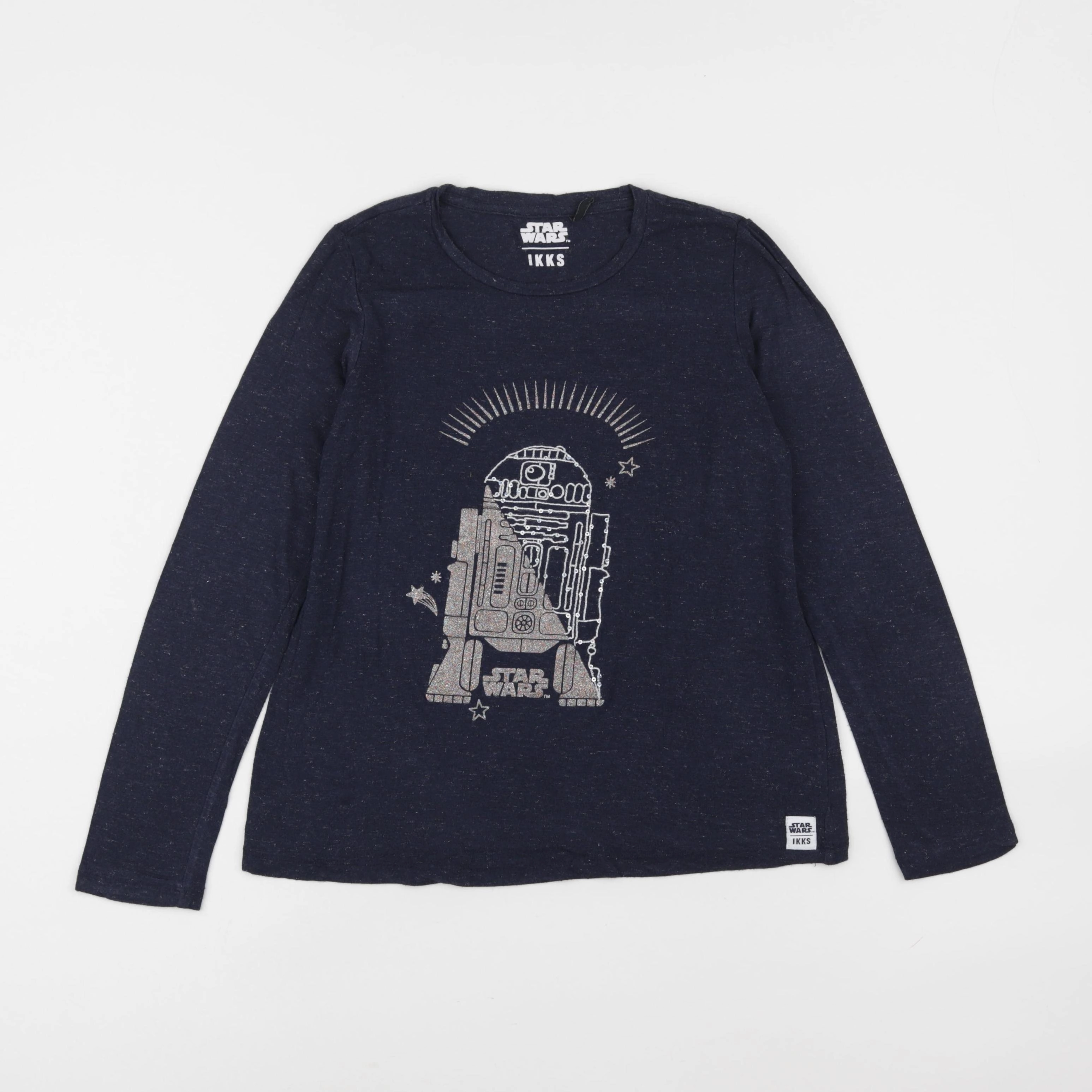 IKKS - tee-shirt bleu, argent - 10 ans