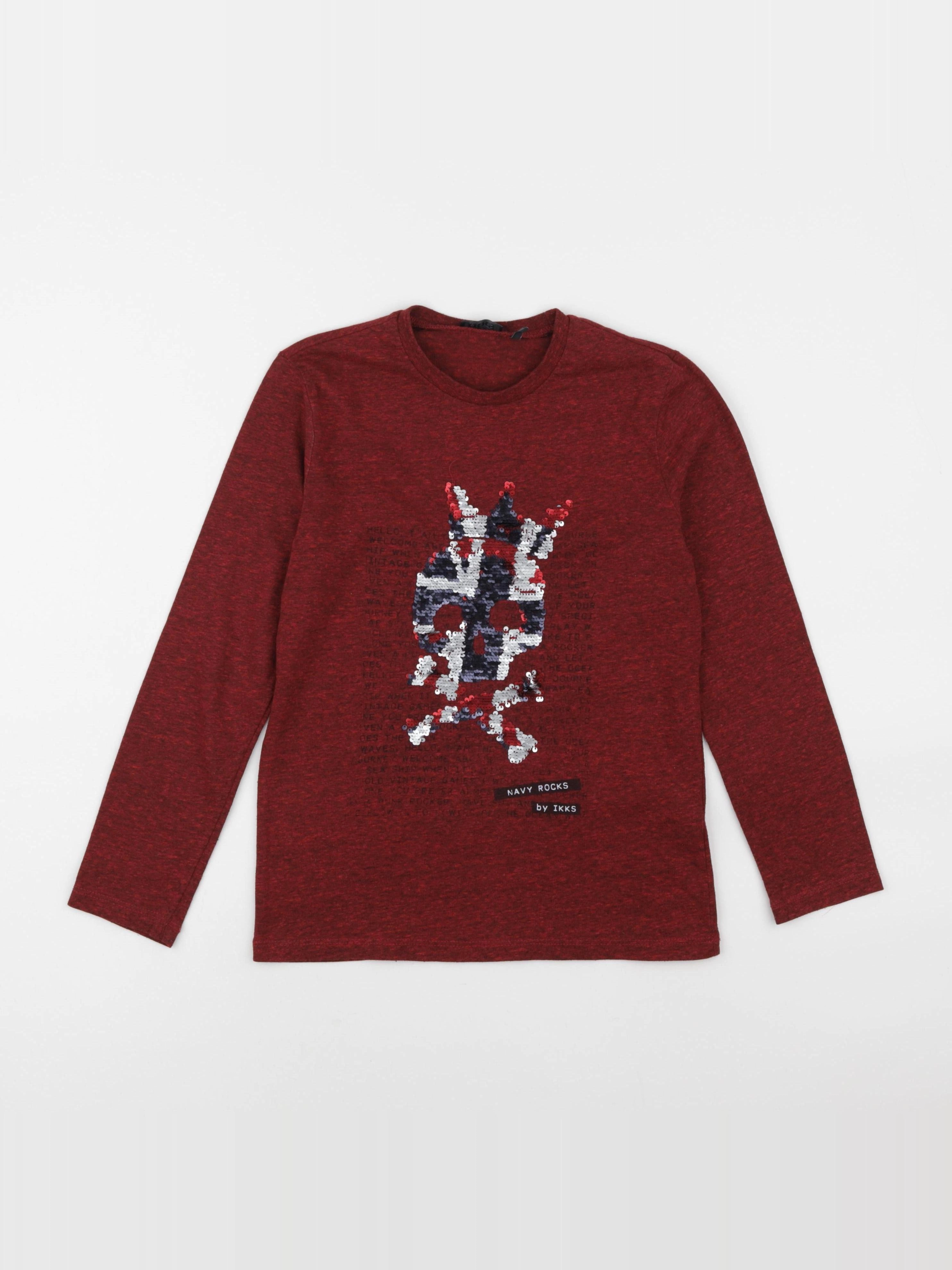 IKKS - tee-shirt rouge - 8 ans