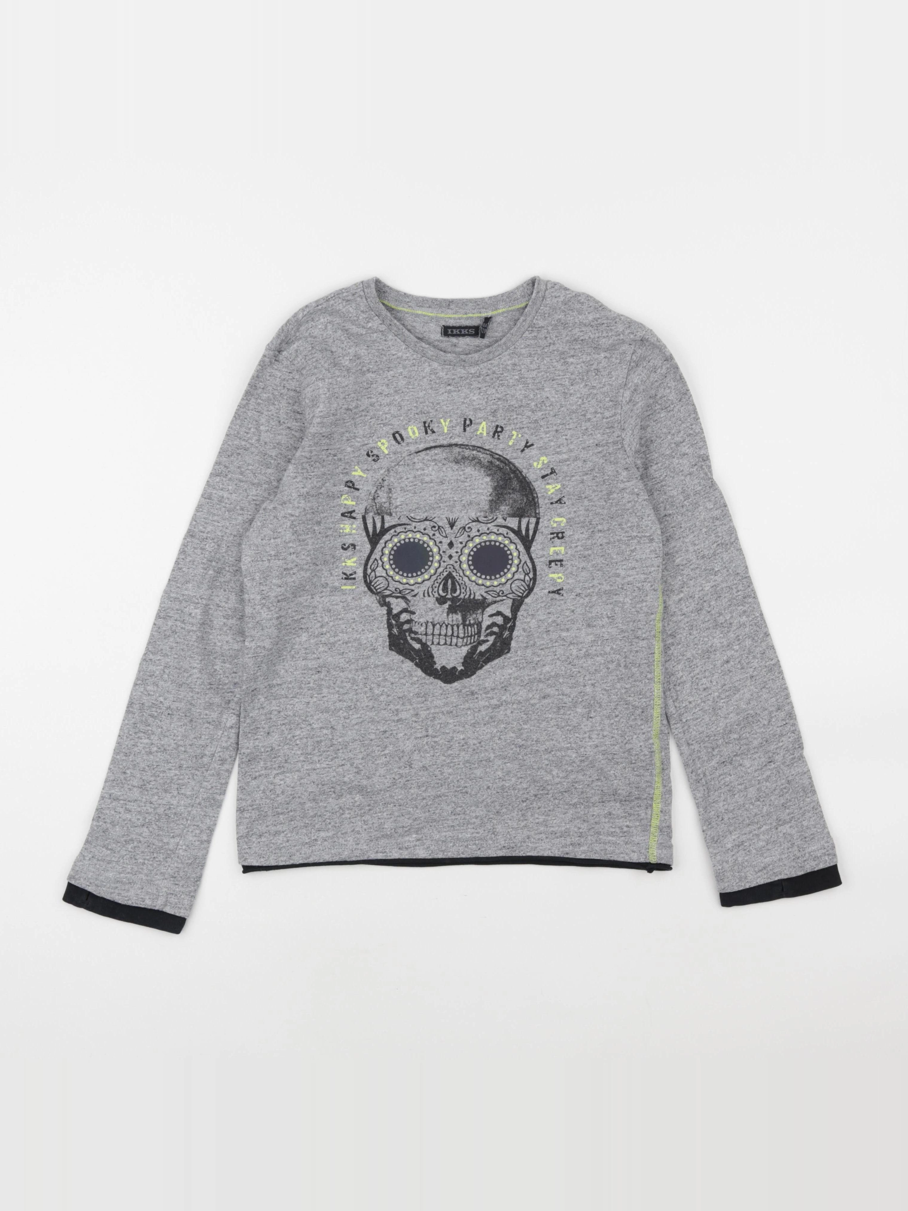 IKKS - tee-shirt gris - 8 ans