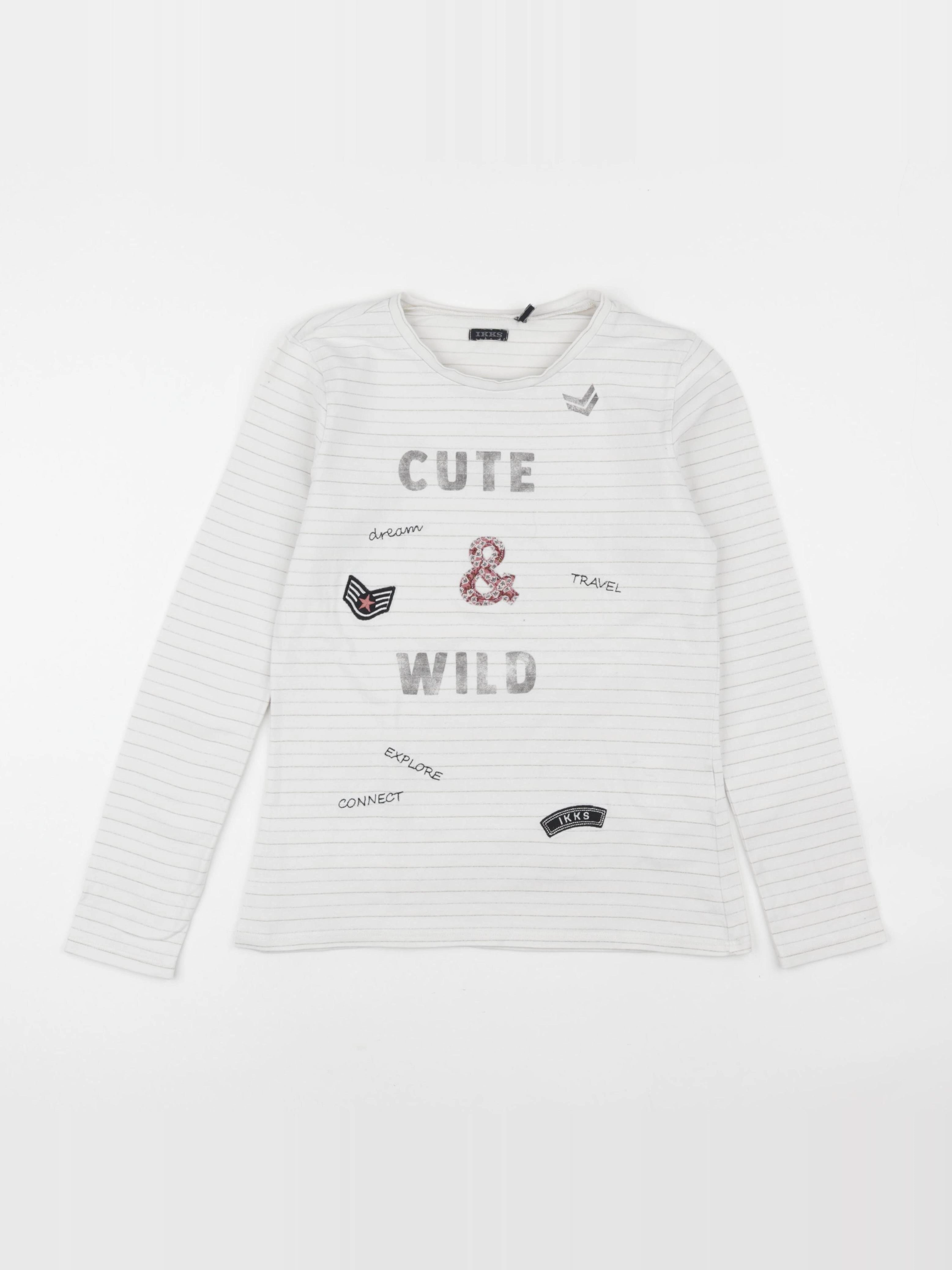 IKKS - tee-shirt beige, or - 12 ans
