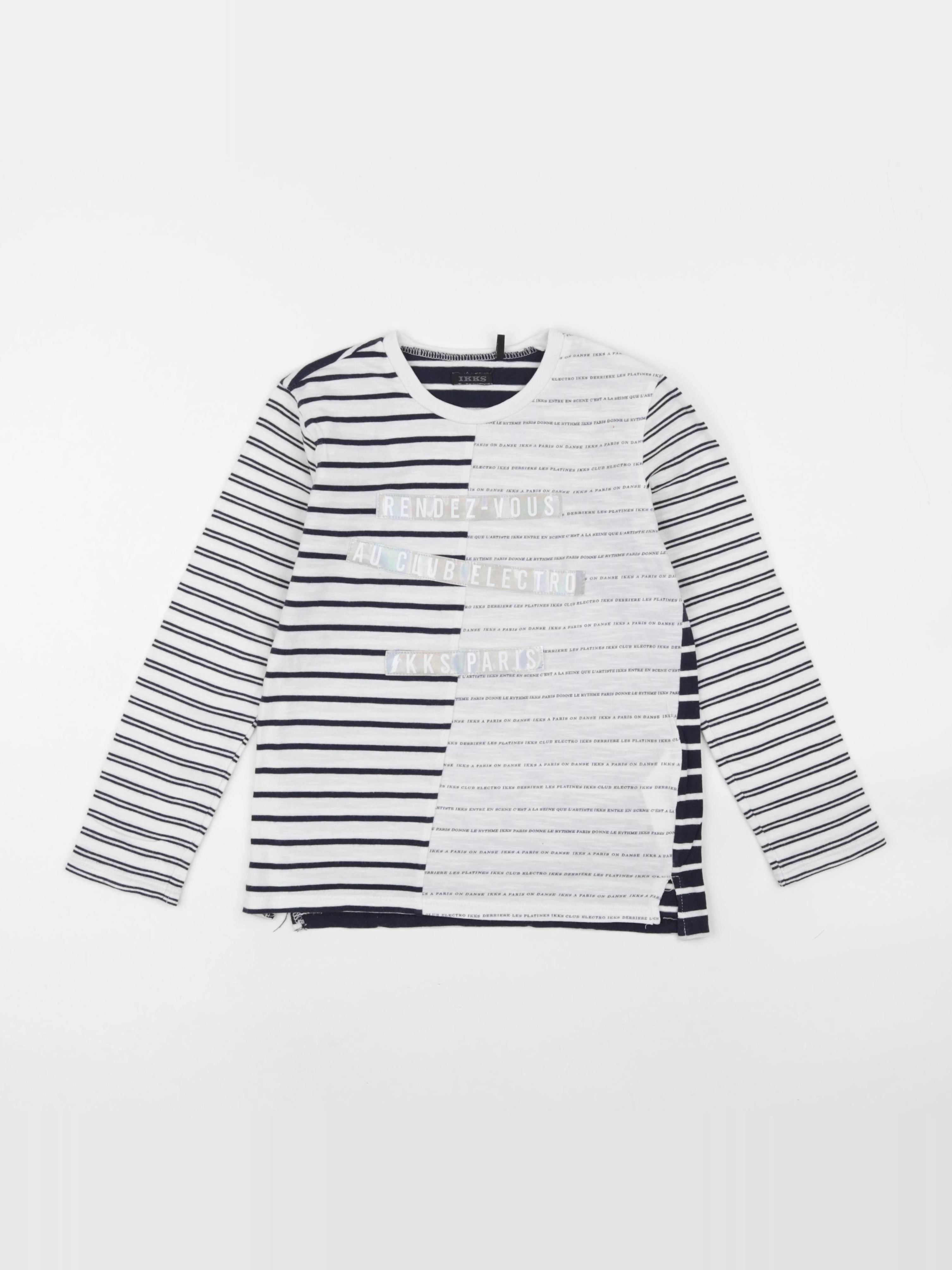 IKKS - tee-shirt blanc - 8 ans