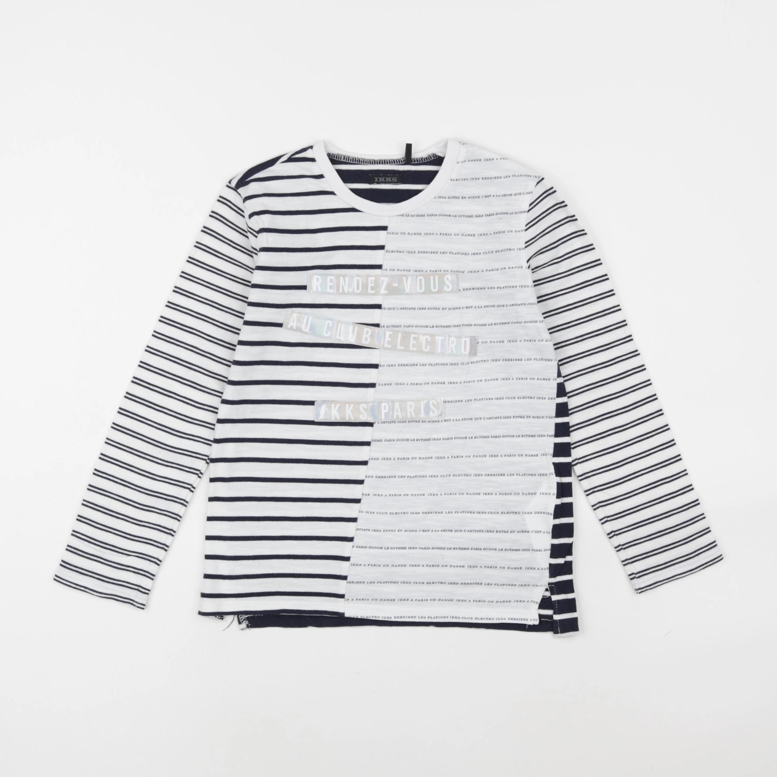 IKKS - tee-shirt blanc - 8 ans