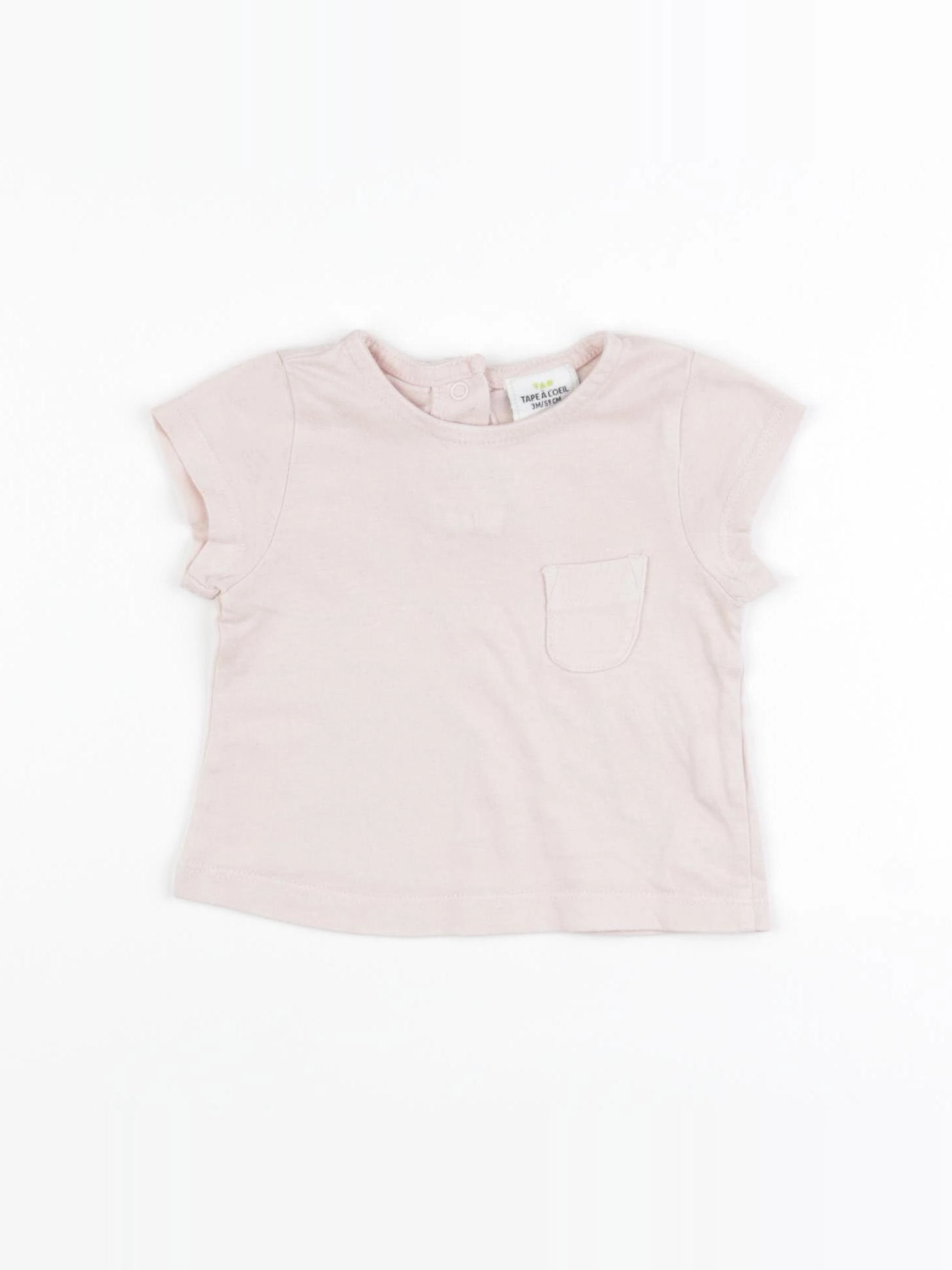 Tape à l'oeil - tee-shirt rose - 3 mois