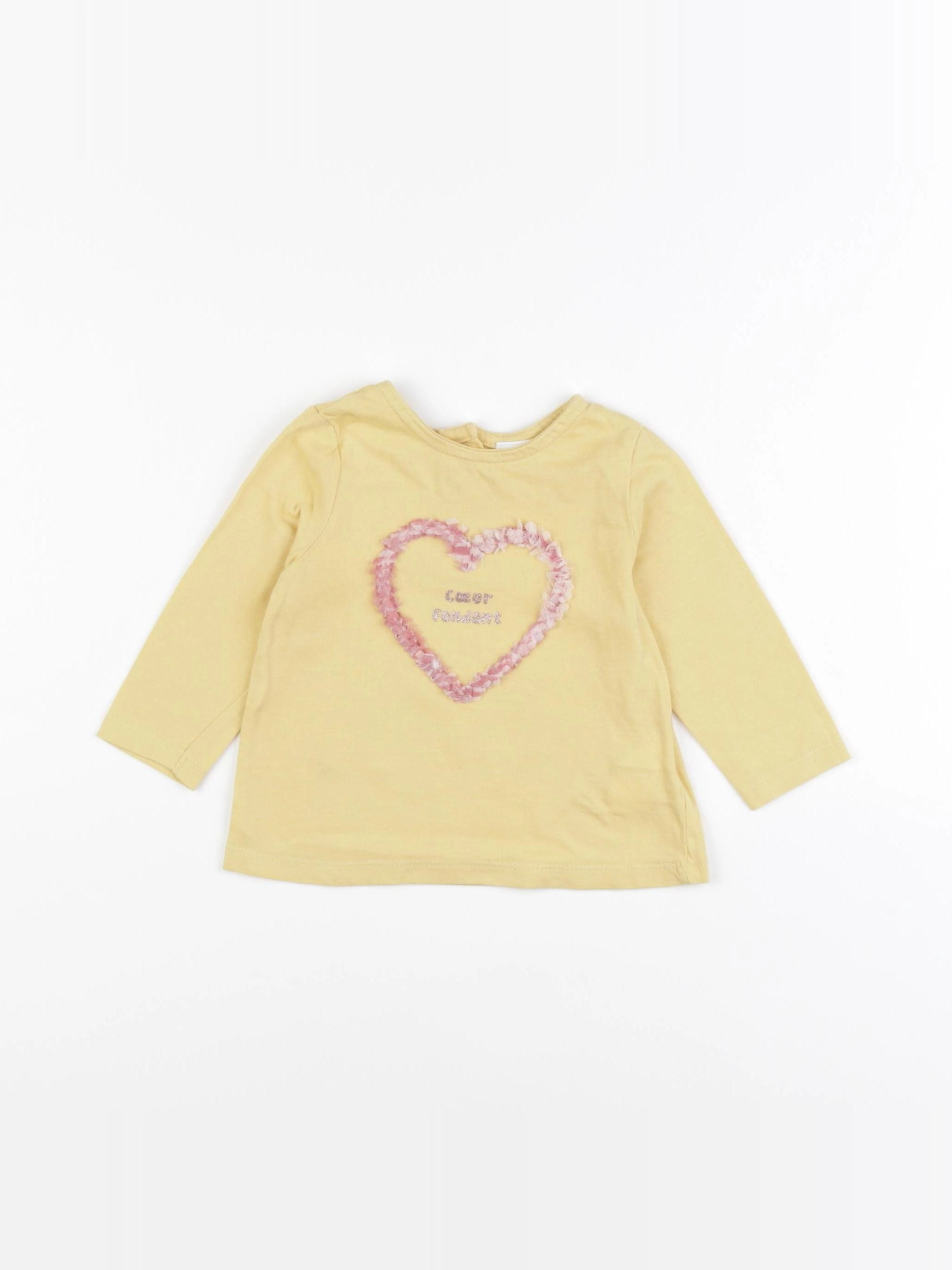 Tape à l'oeil - tee-shirt jaune - 6 mois