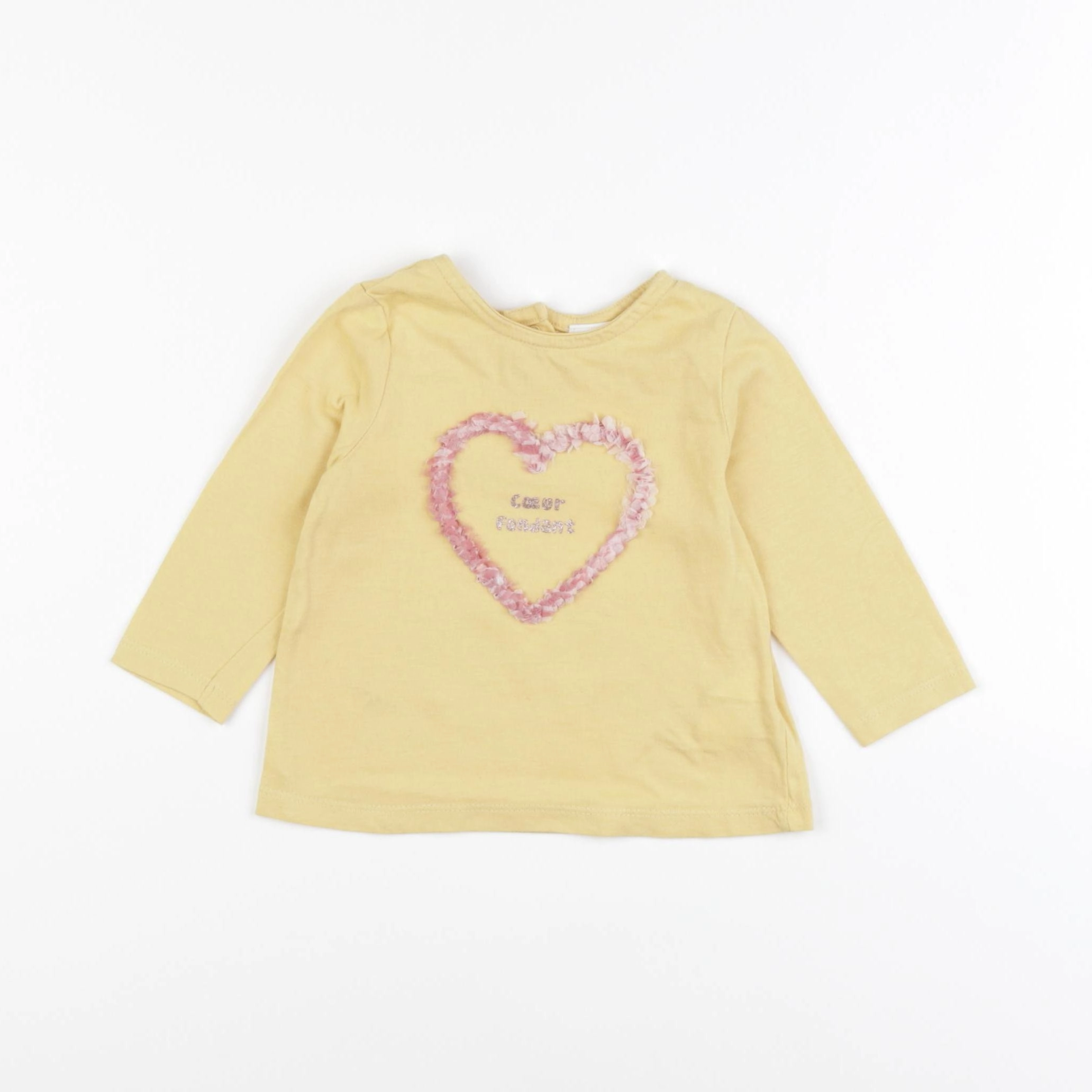 Tape à l'oeil - tee-shirt jaune - 6 mois