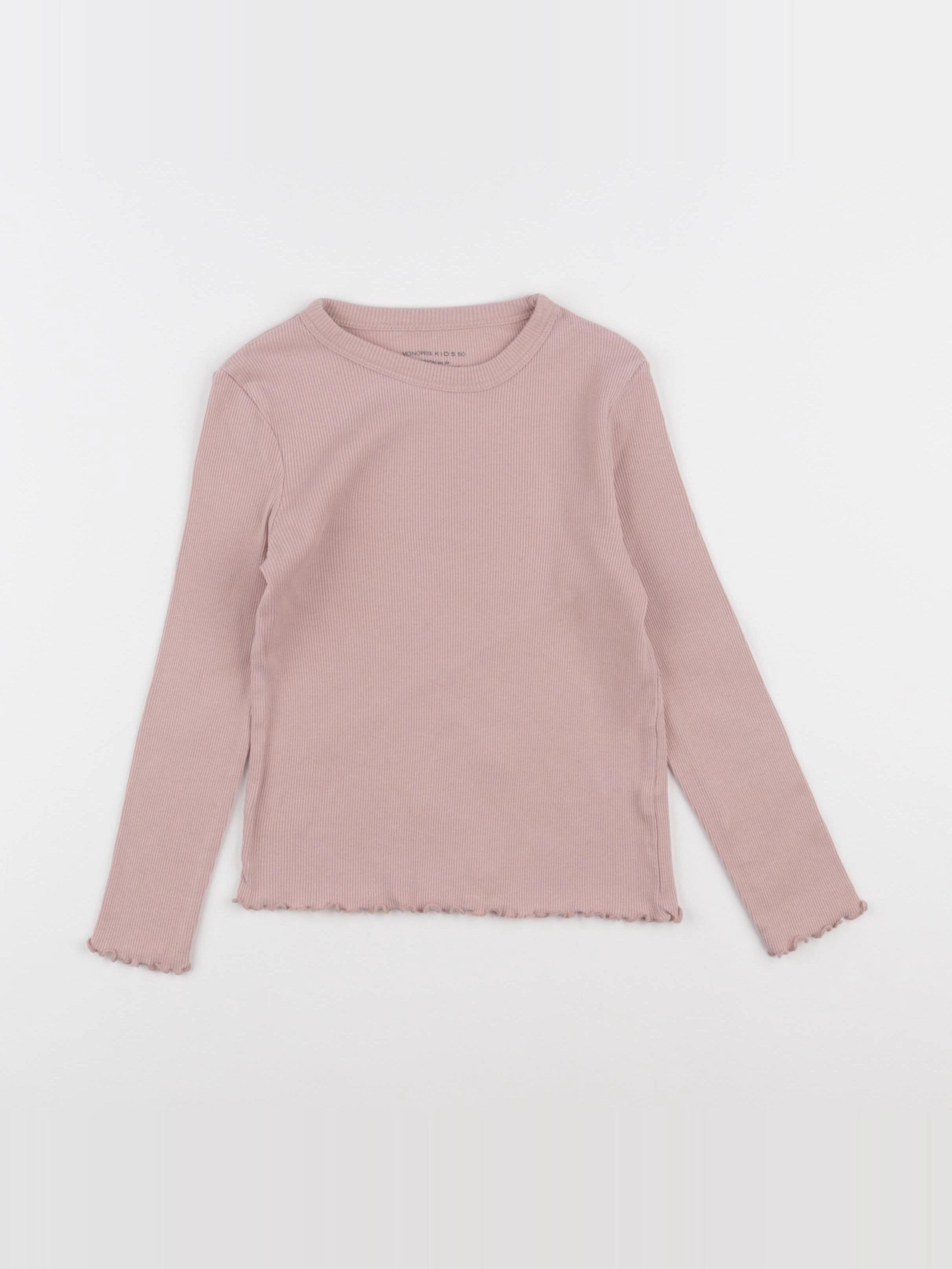 Monoprix - tee-shirt rose - 6 ans