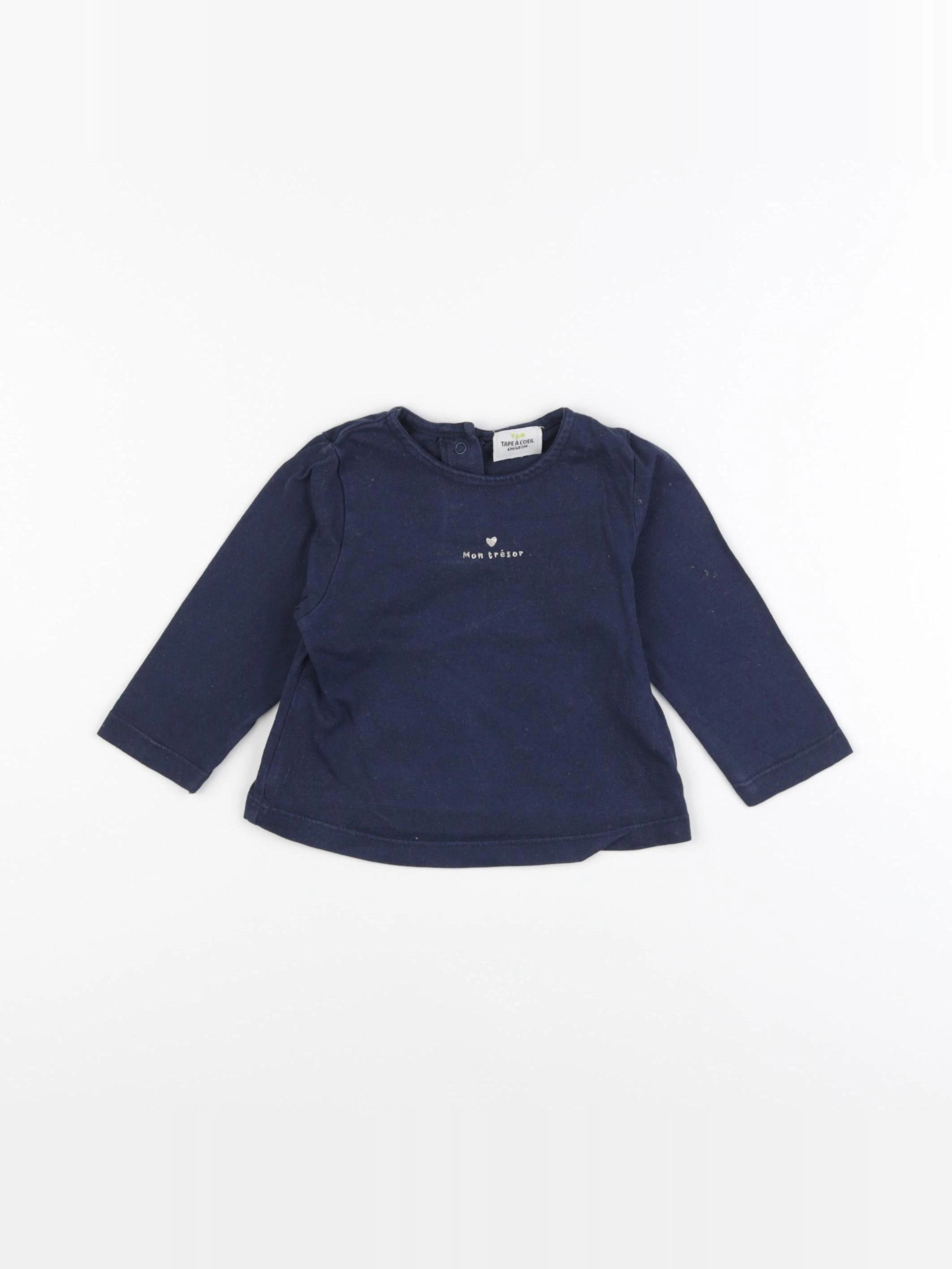 Tape à l'oeil - tee-shirt bleu - 6 mois