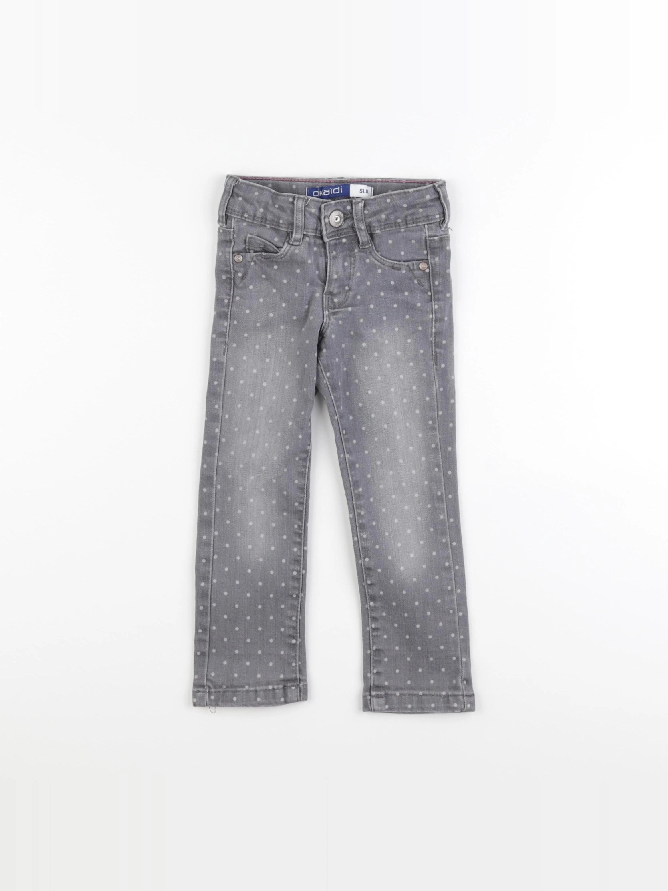 Okaidi - jean gris - 2 ans