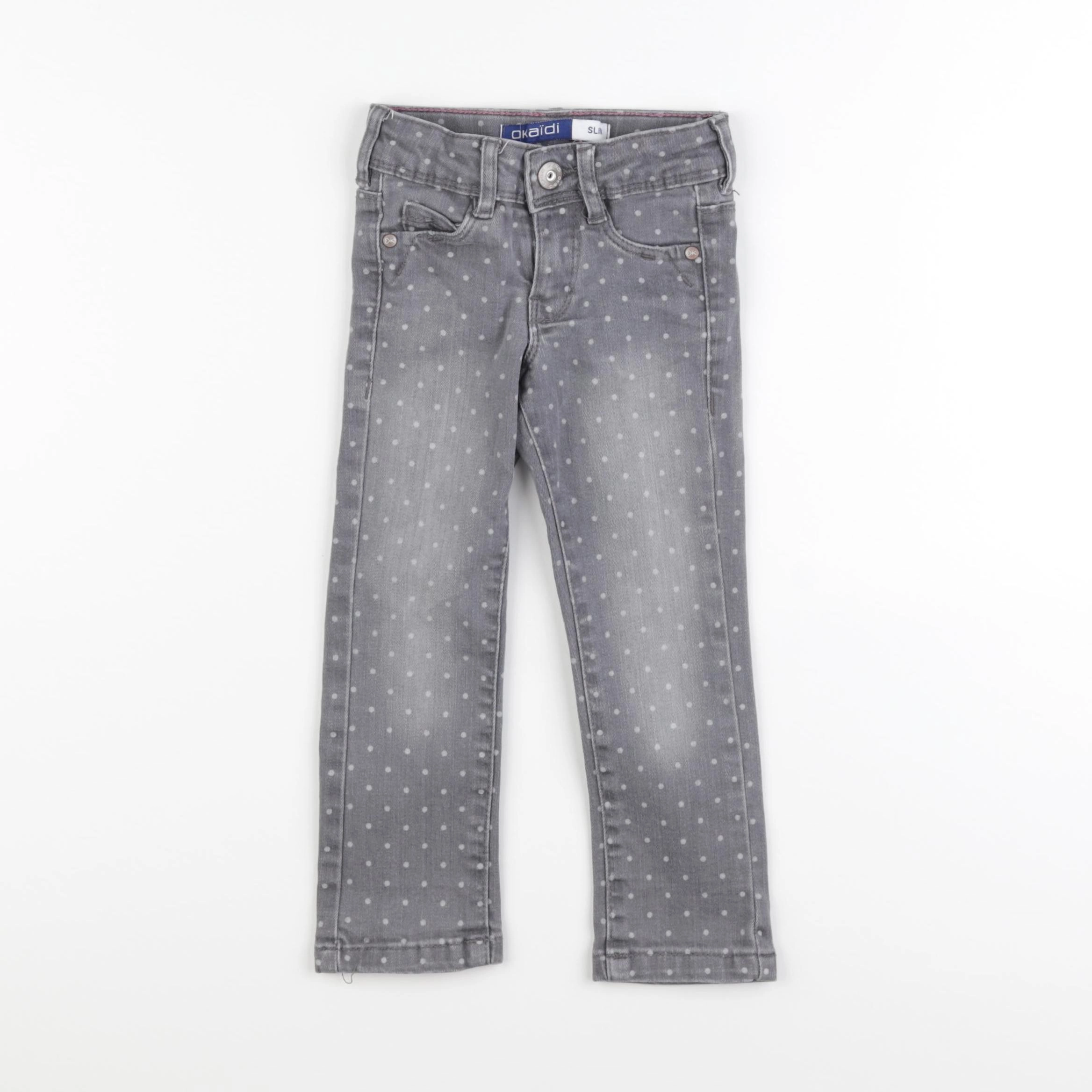 Okaidi - jean gris - 2 ans