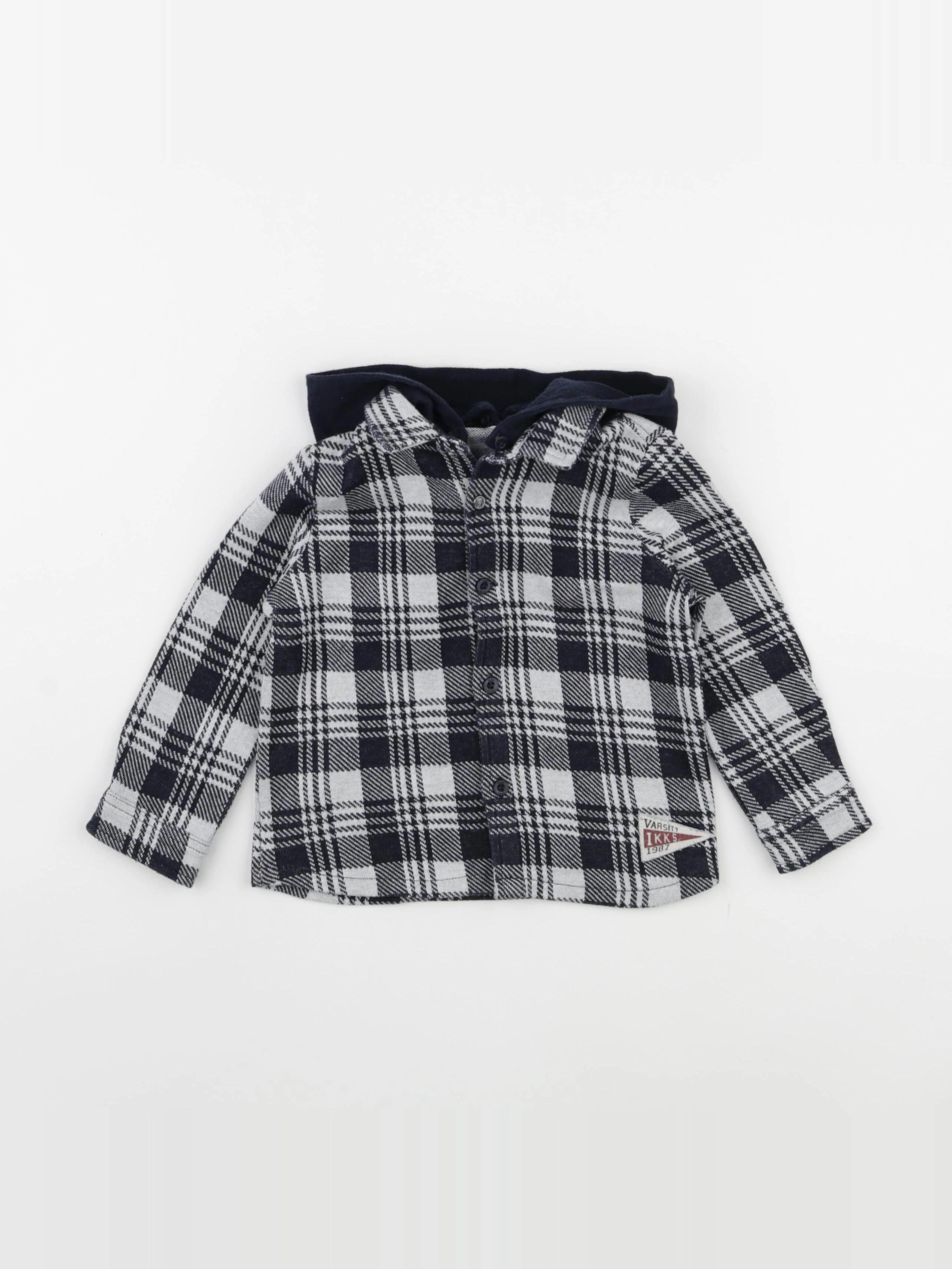 IKKS - chemise bleu, blanc - 18 mois