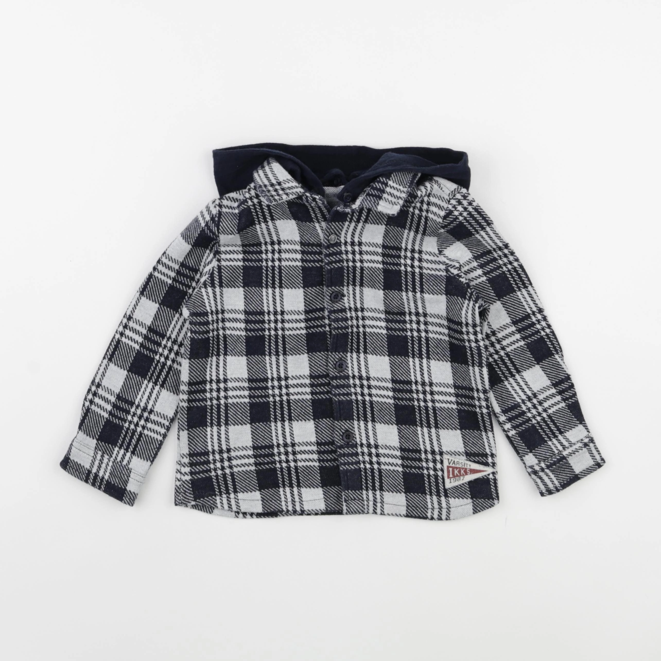 IKKS - chemise bleu, blanc - 18 mois