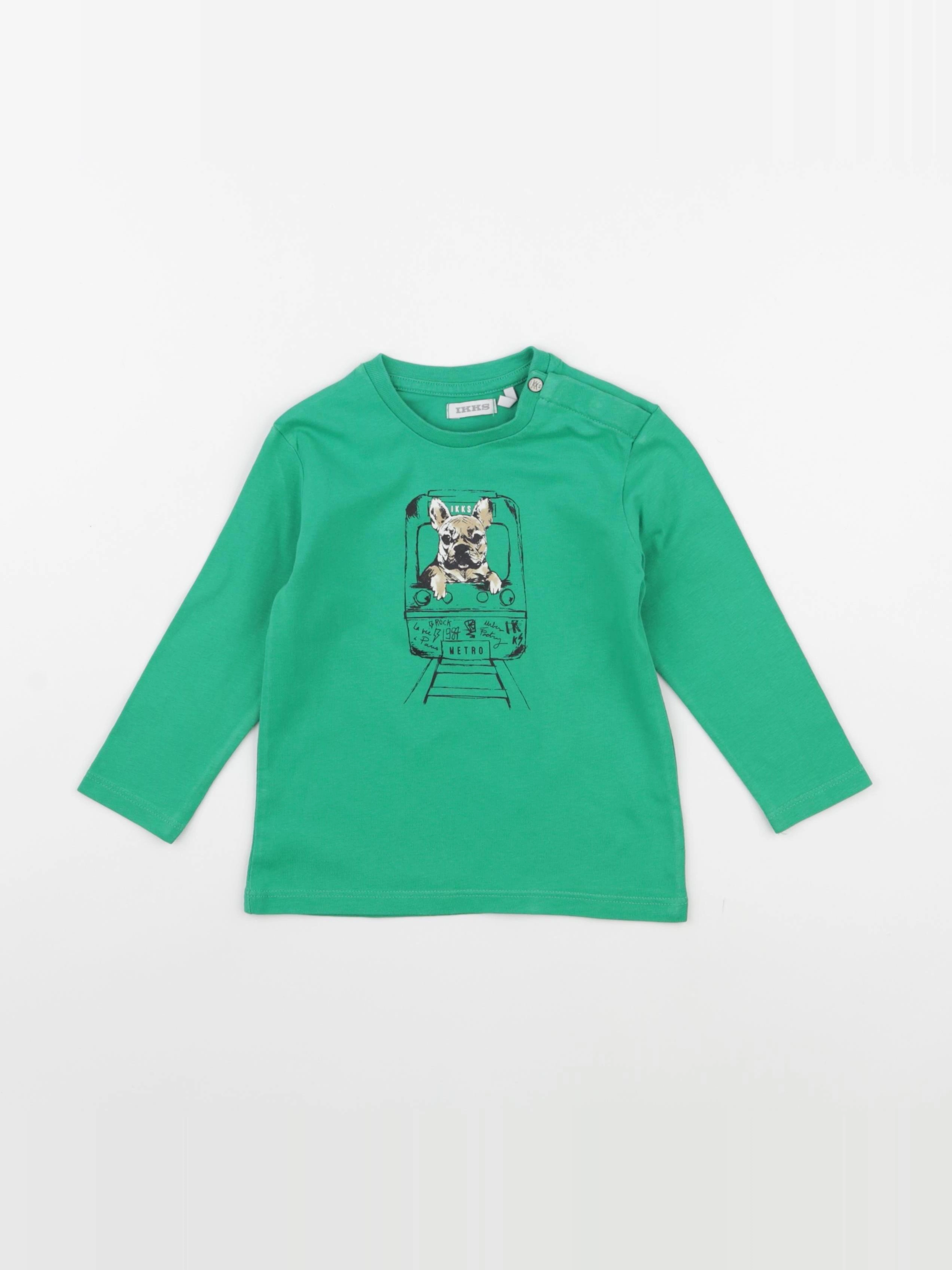 IKKS - tee-shirt vert - 18 mois