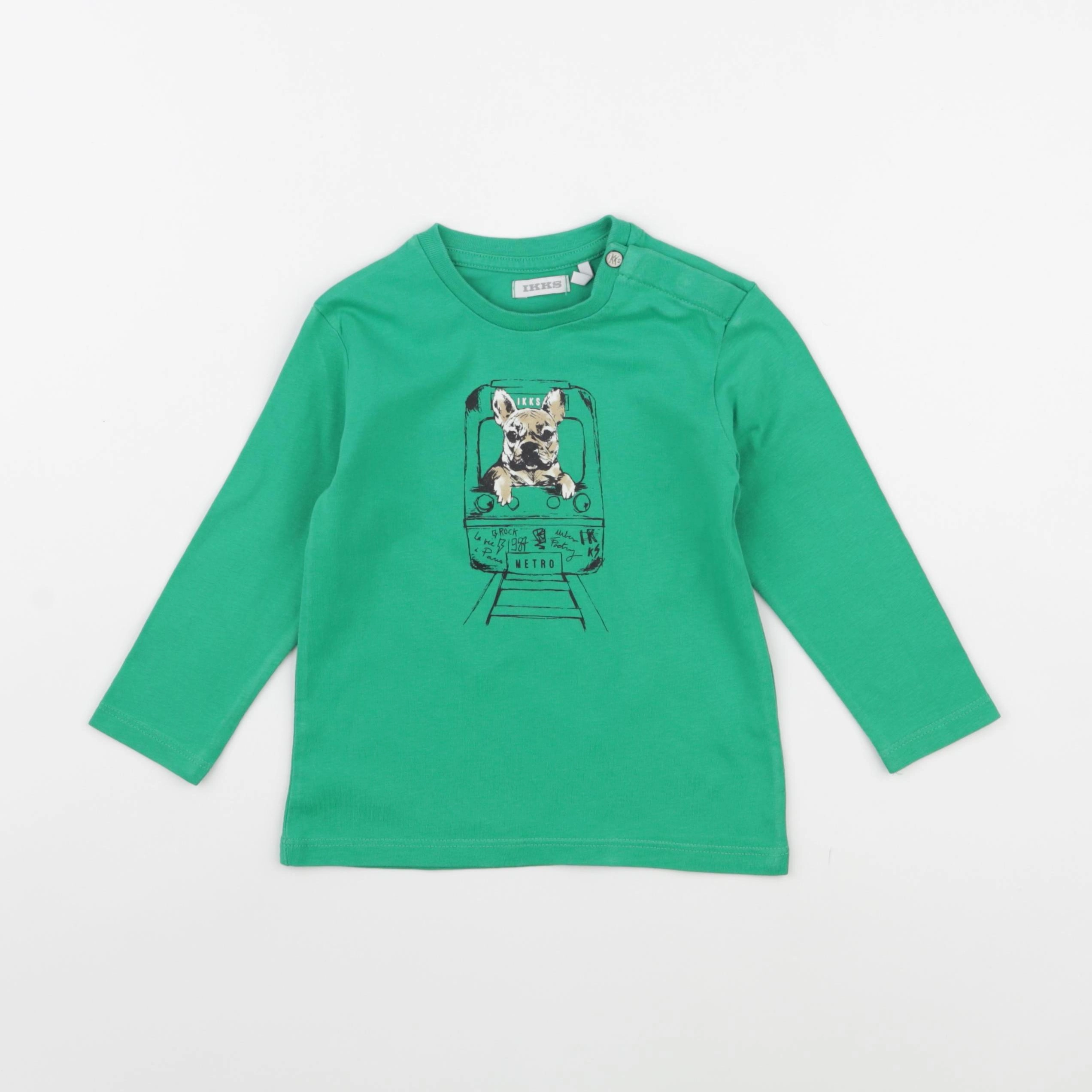 IKKS - tee-shirt vert - 18 mois