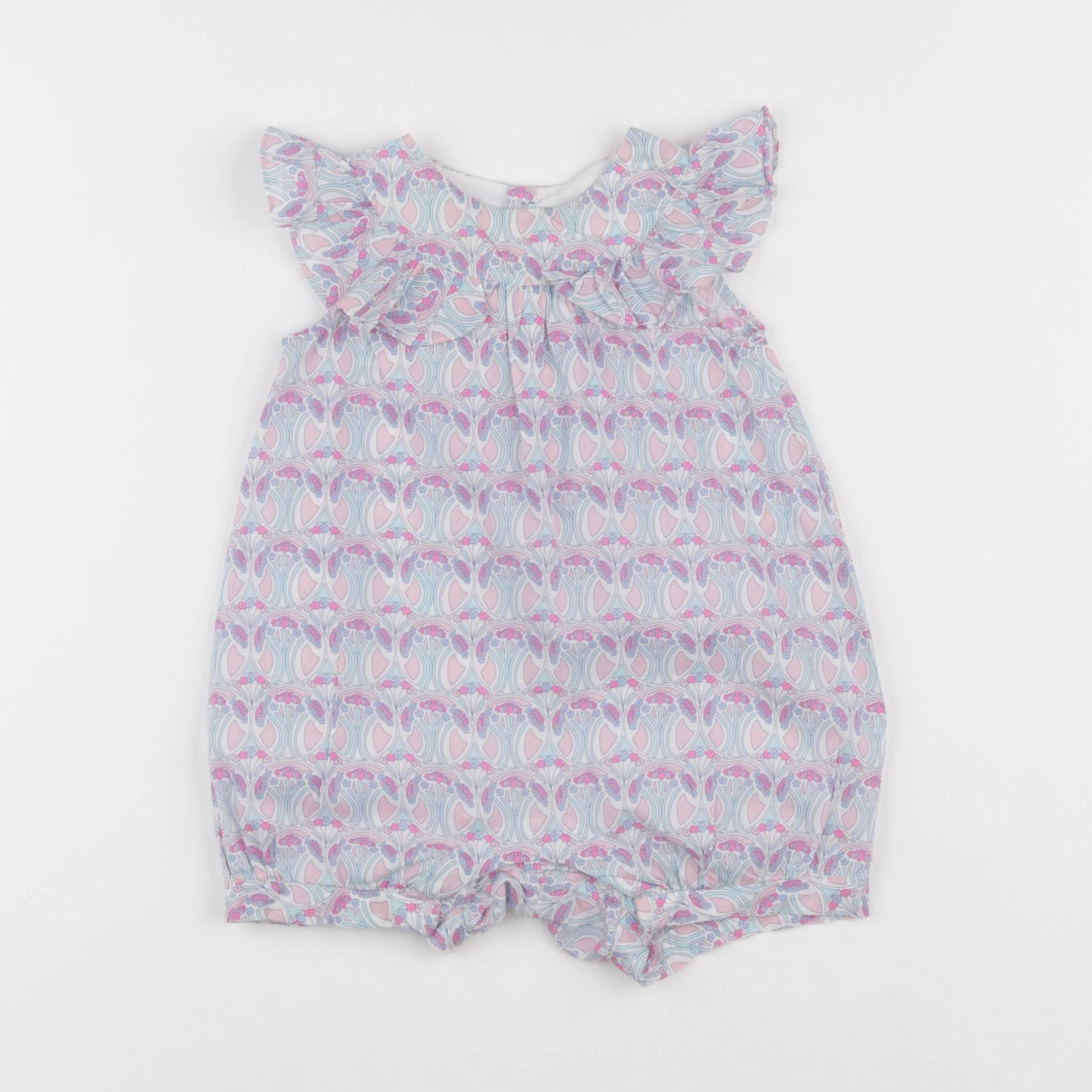 Jacadi - combinaison liberty rose, bleu - 18 mois
