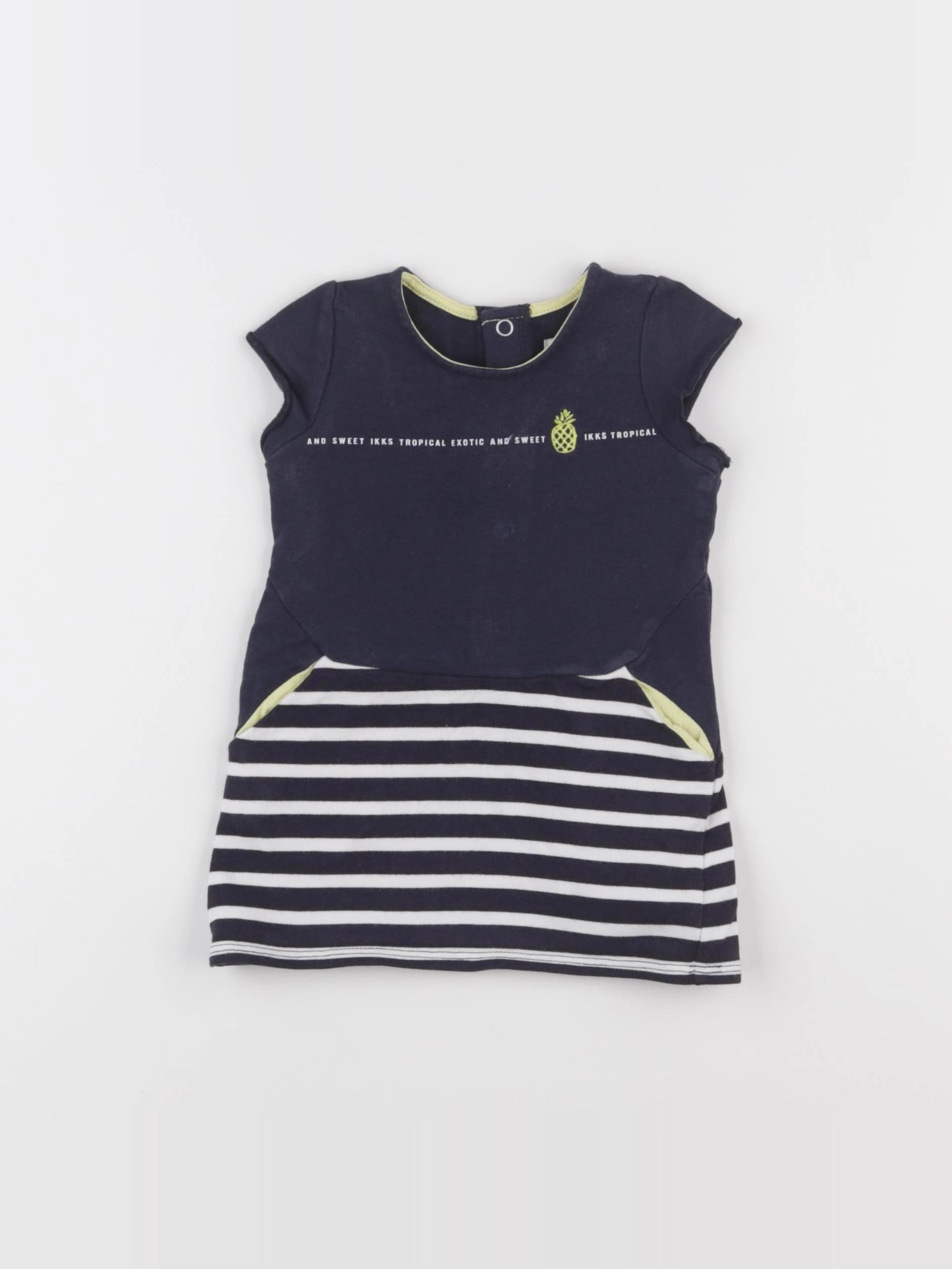 IKKS - robe bleu, blanc - 6 mois