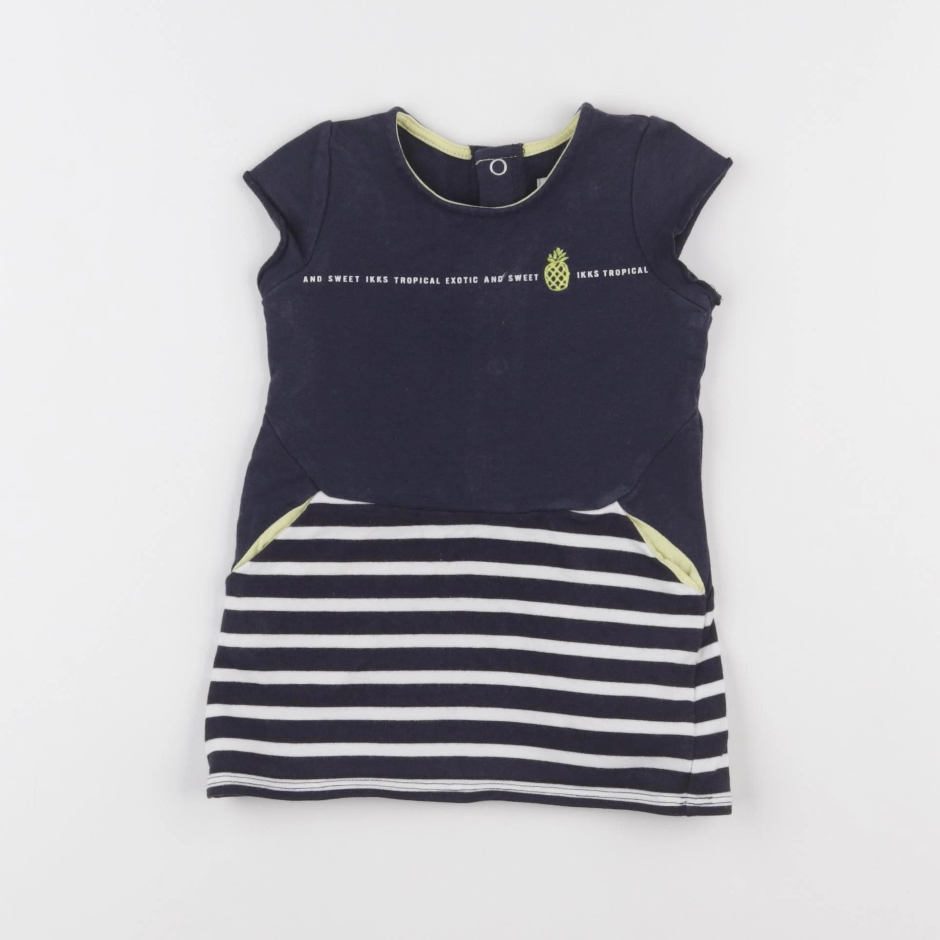 IKKS - robe bleu, blanc - 6 mois