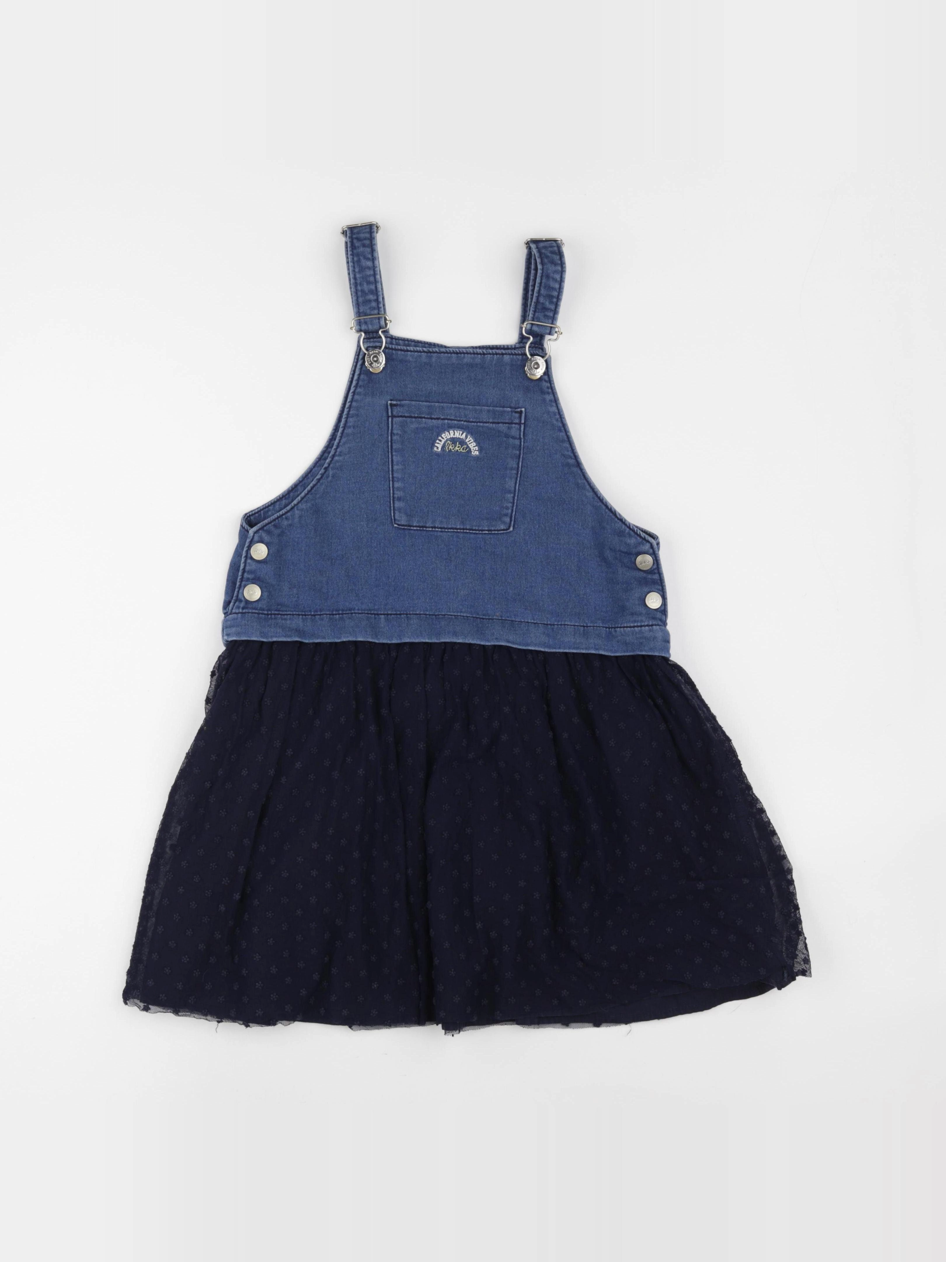 IKKS - robe bleu, noir - 10 ans