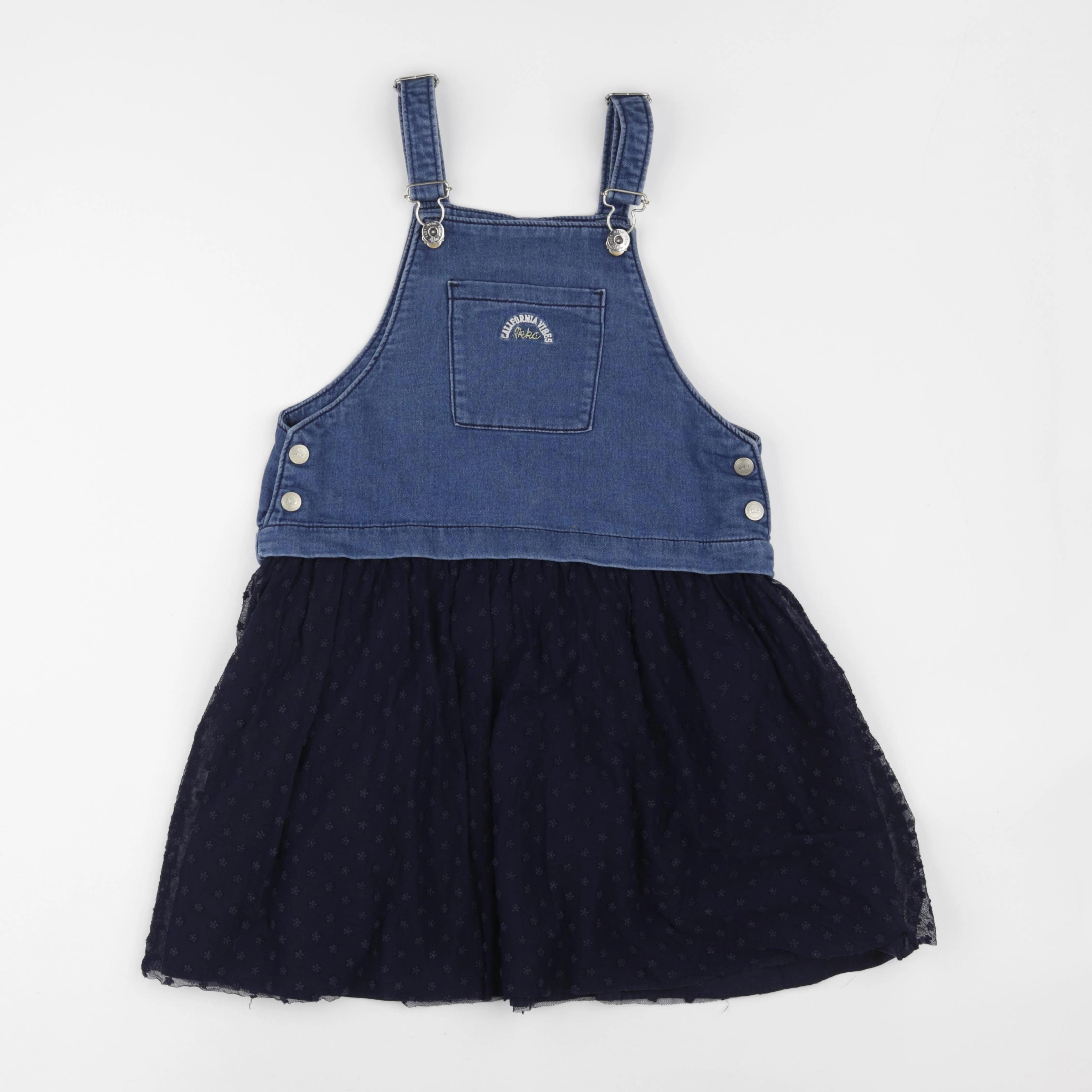 IKKS - robe bleu, noir - 10 ans