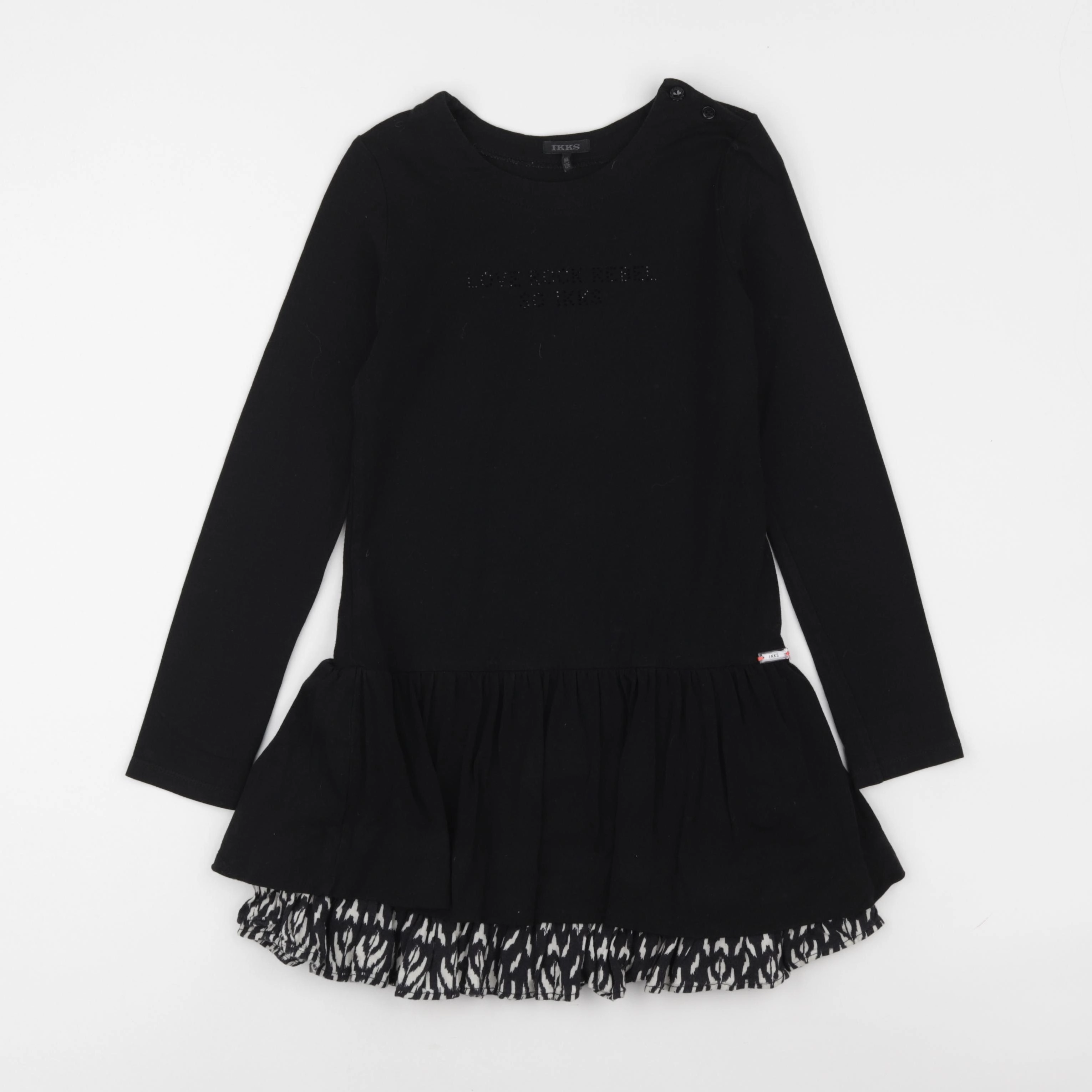 IKKS - robe noir - 8 ans