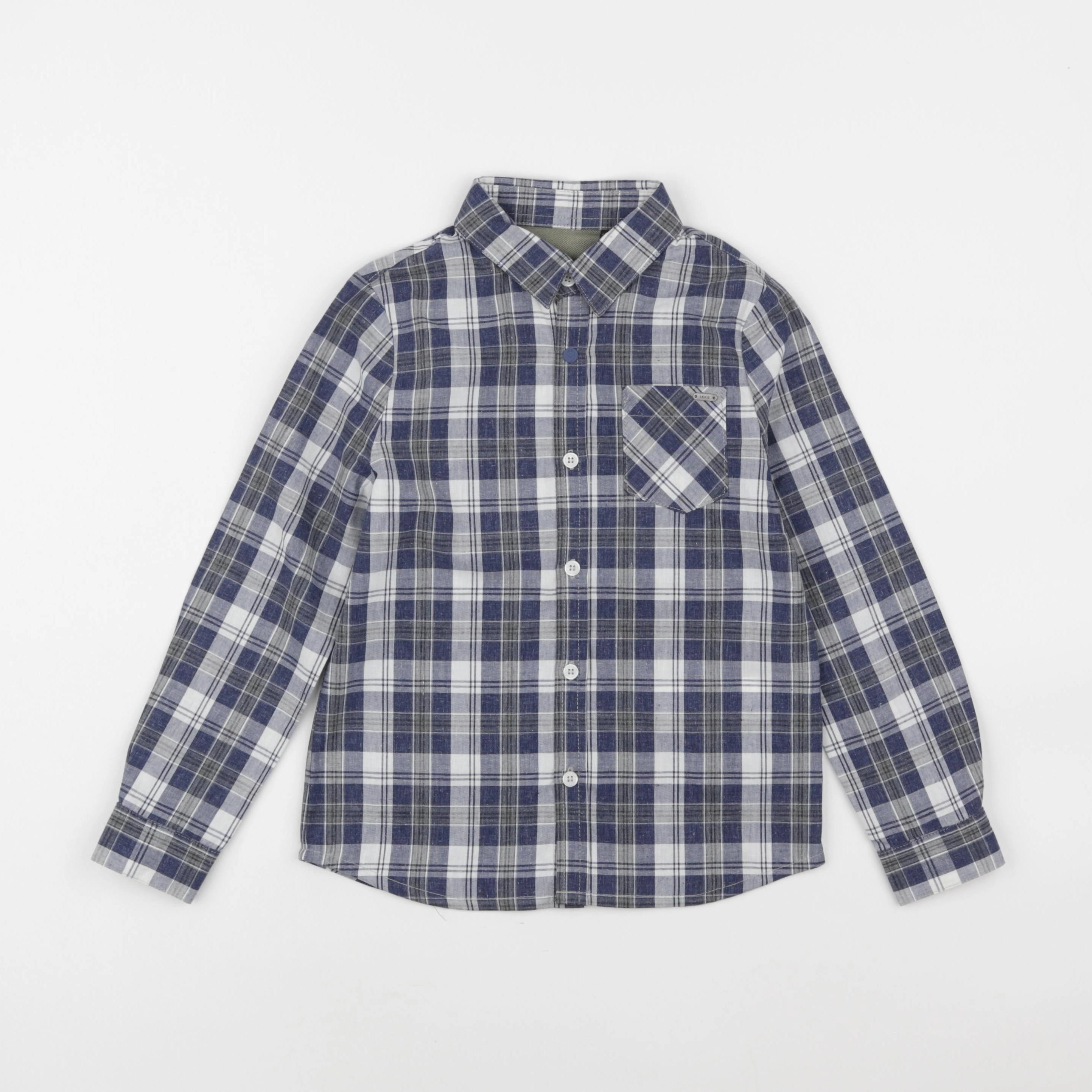 IKKS - chemise imprimé au dos bleu - 5 ans