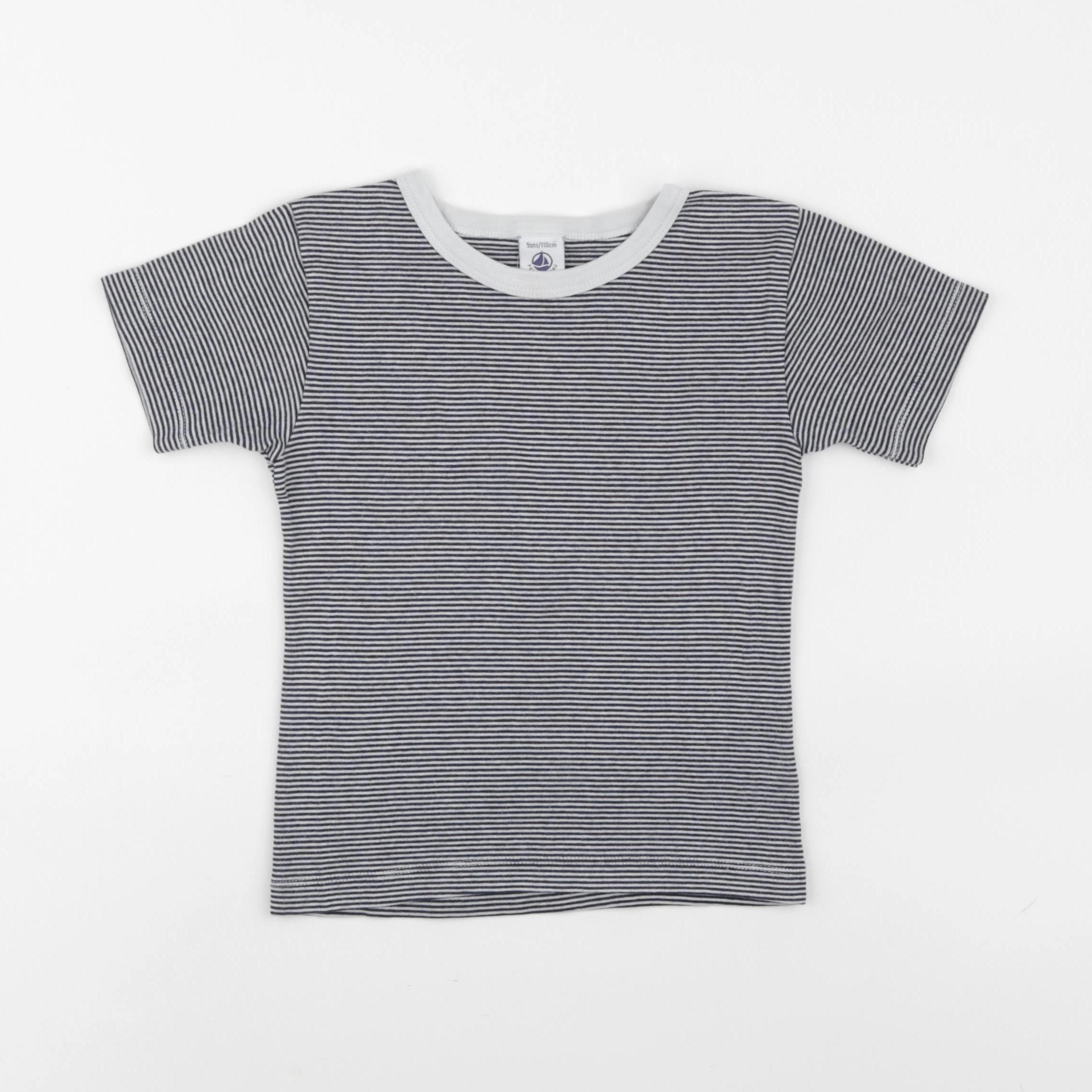 Petit Bateau - maillot de corps bleu - 5 ans