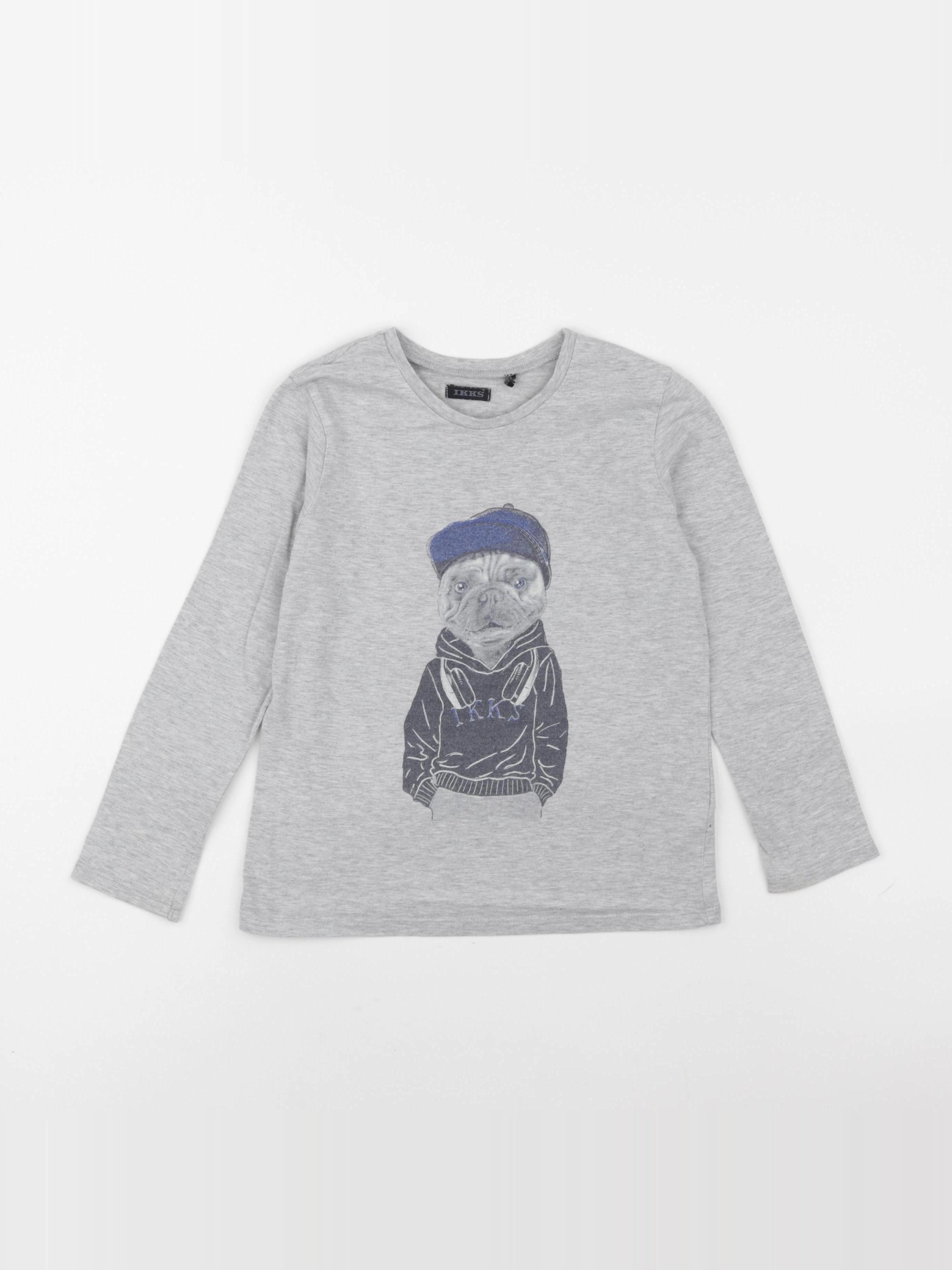 IKKS - tee-shirt gris - 5 ans