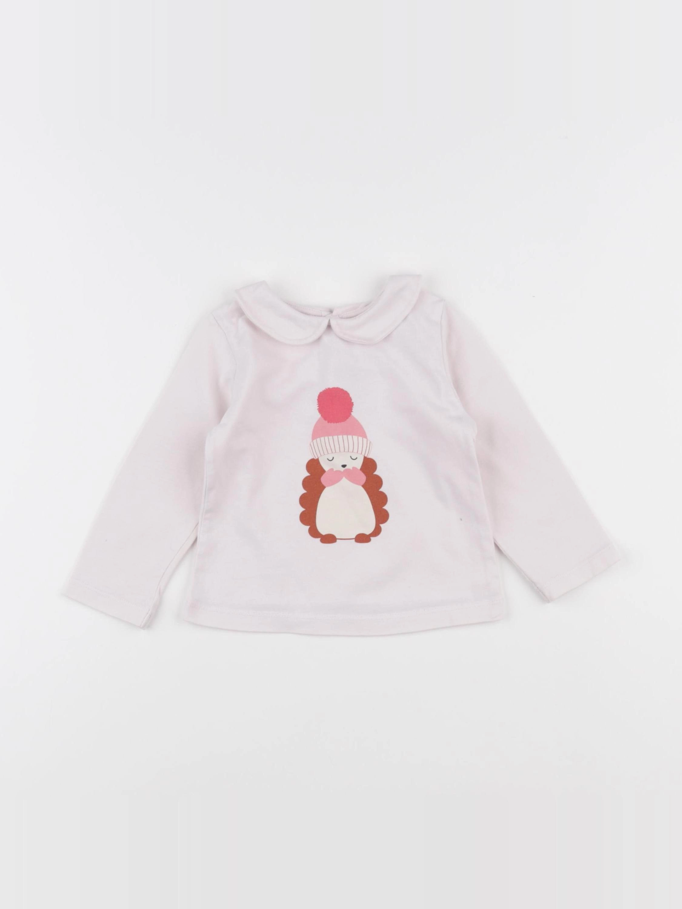 Jacadi - tee-shirt rose - 18 mois