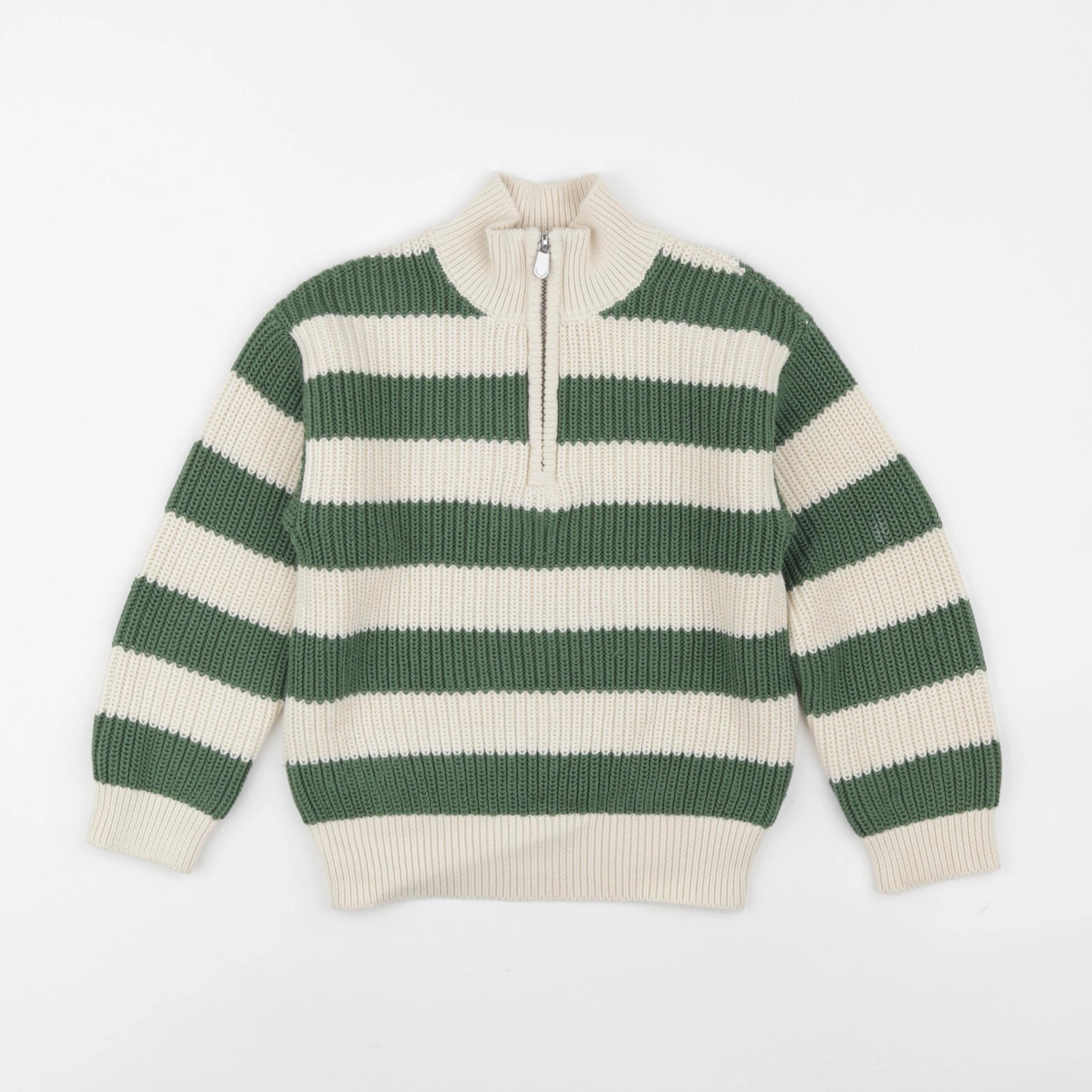 Petit Bateau - pull vert - 5 ans