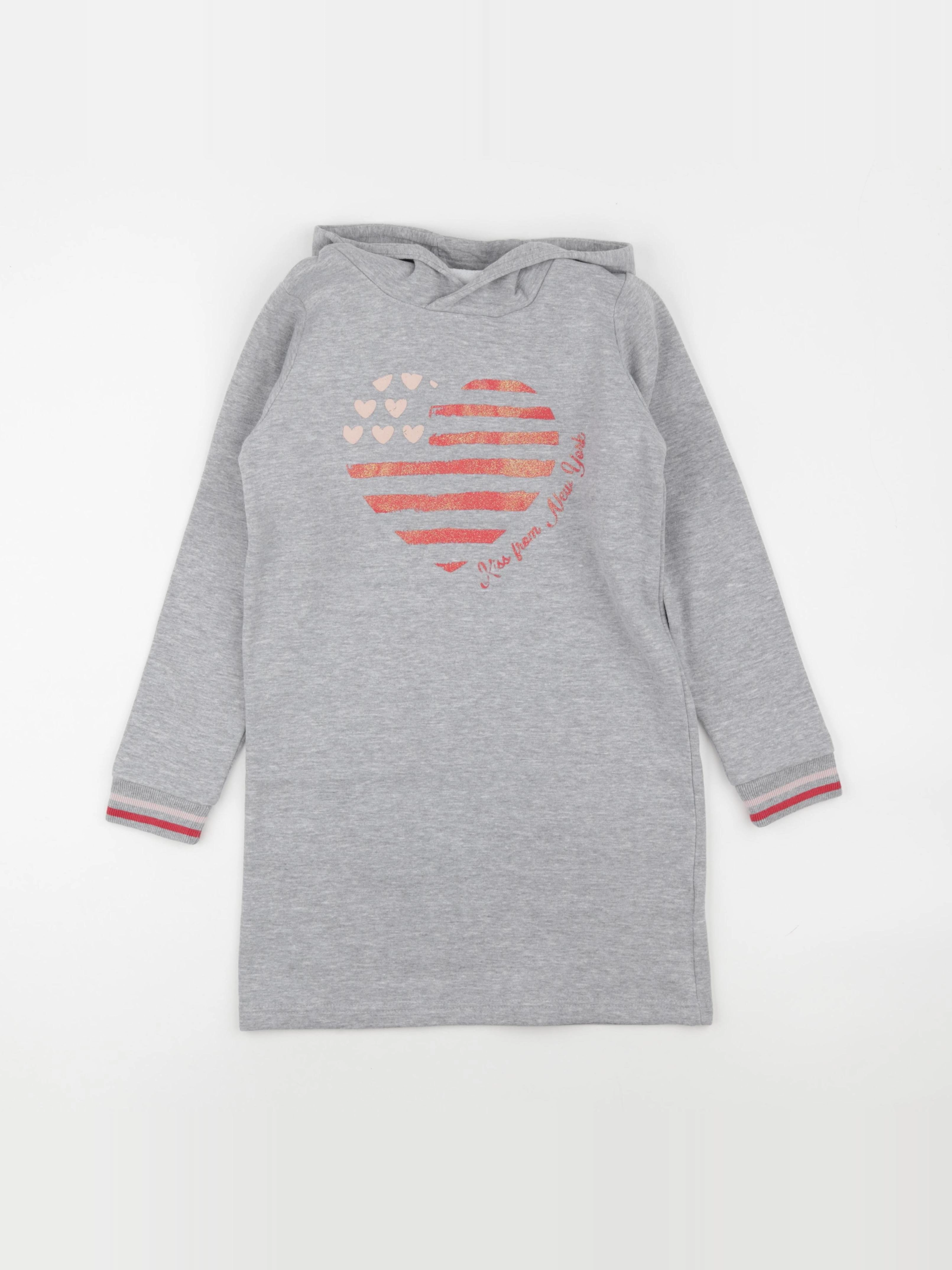 Vertbaudet - robe gris - 9 ans