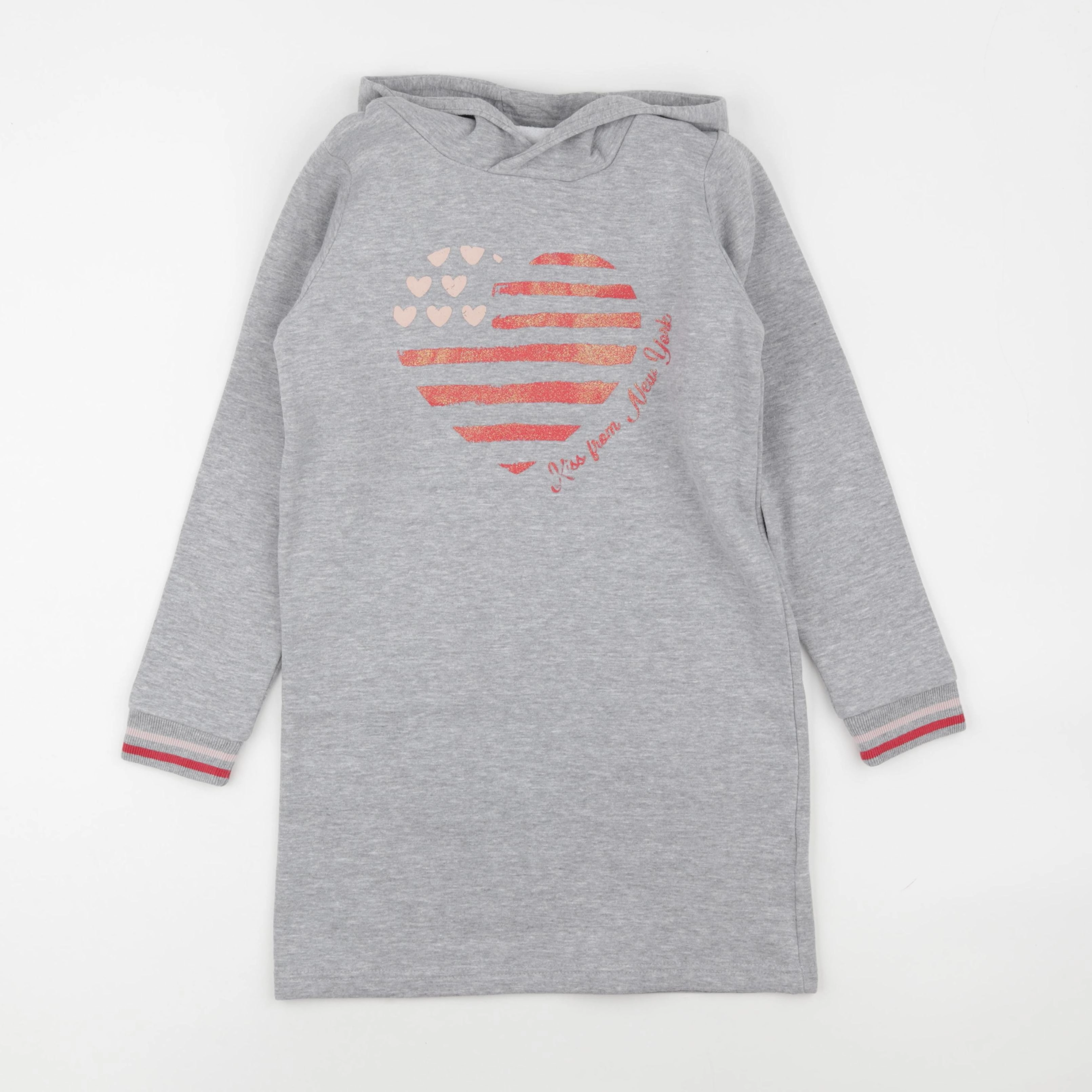 Vertbaudet - robe gris - 9 ans