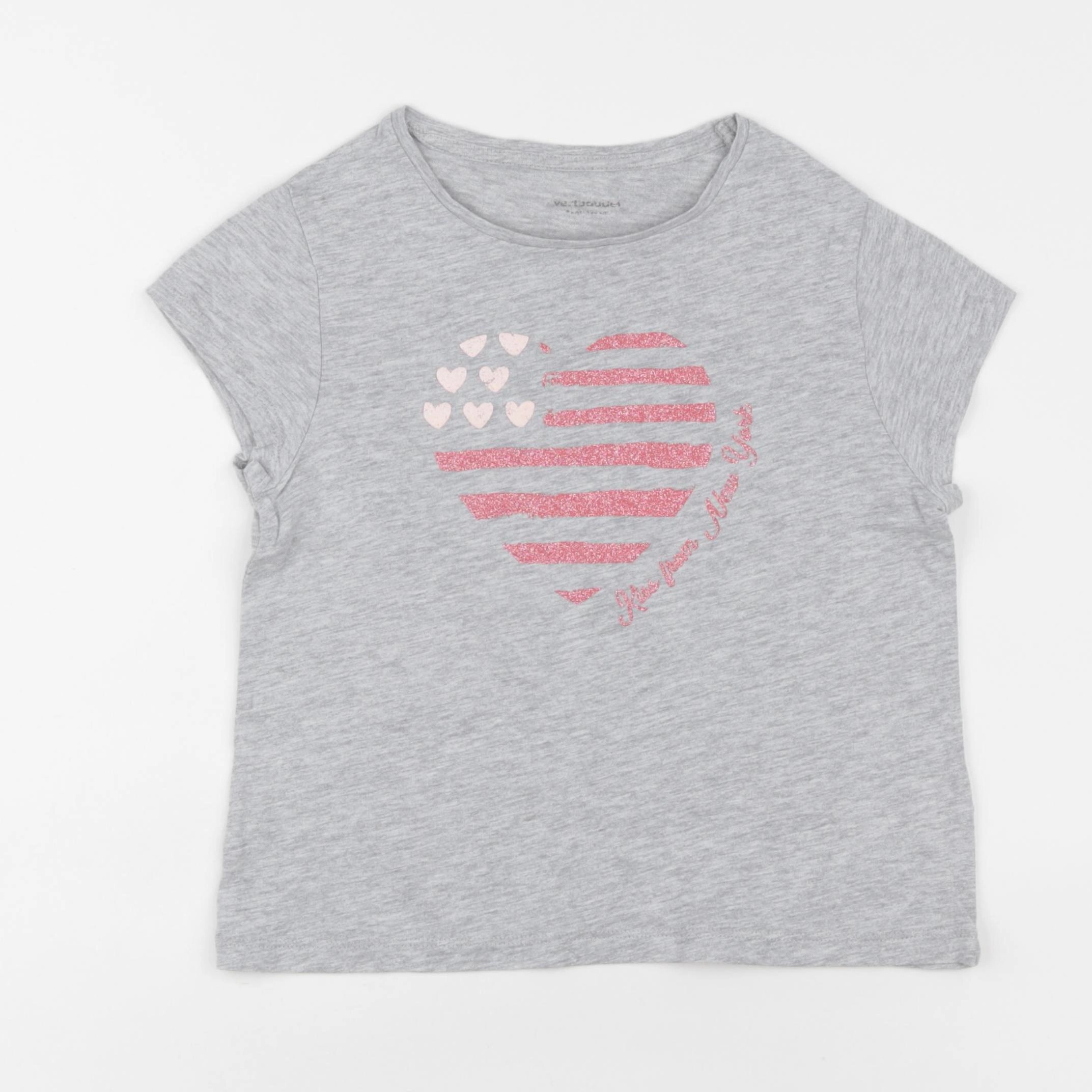 Vertbaudet - tee-shirt gris - 8 ans