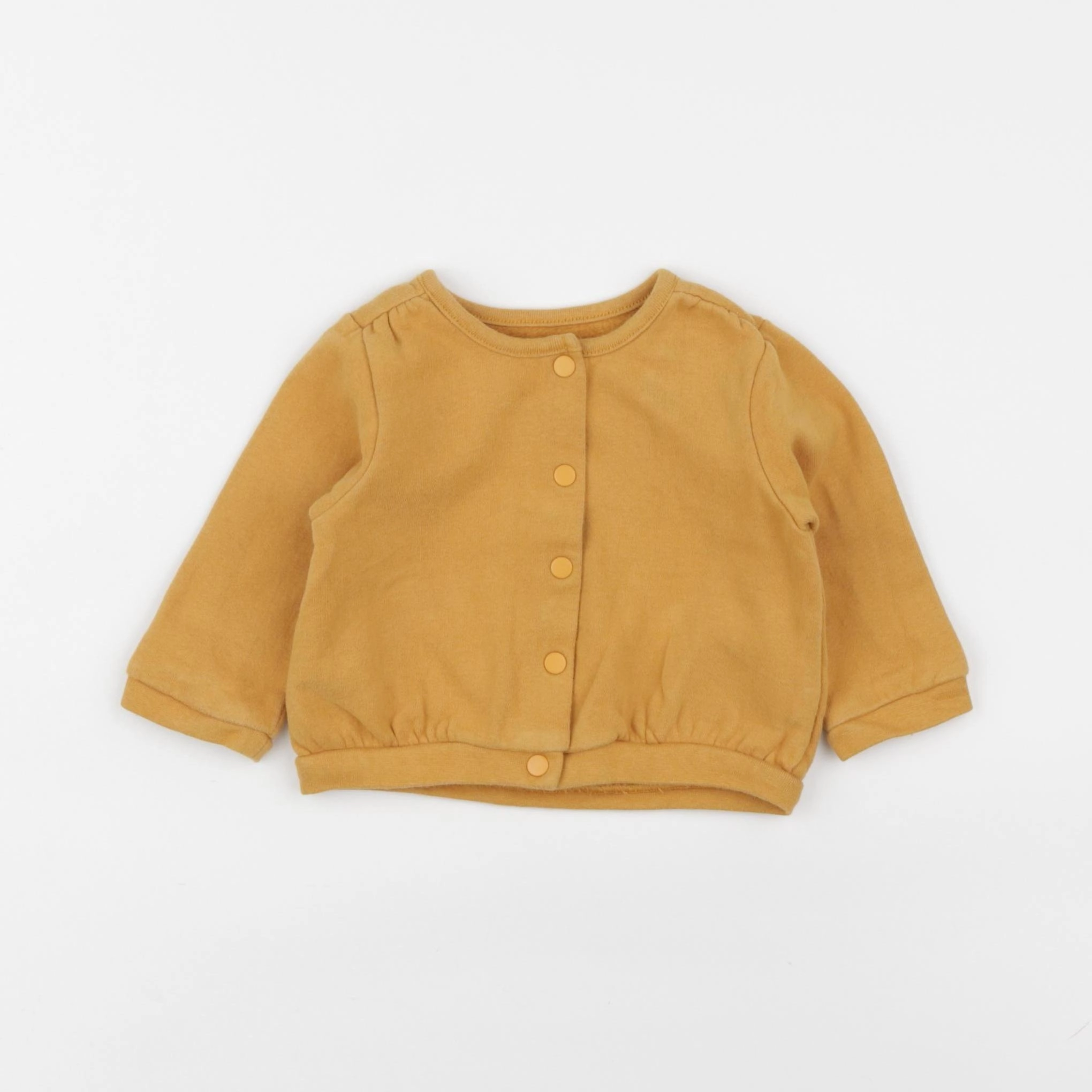 Vertbaudet - gilet jaune - 6 mois