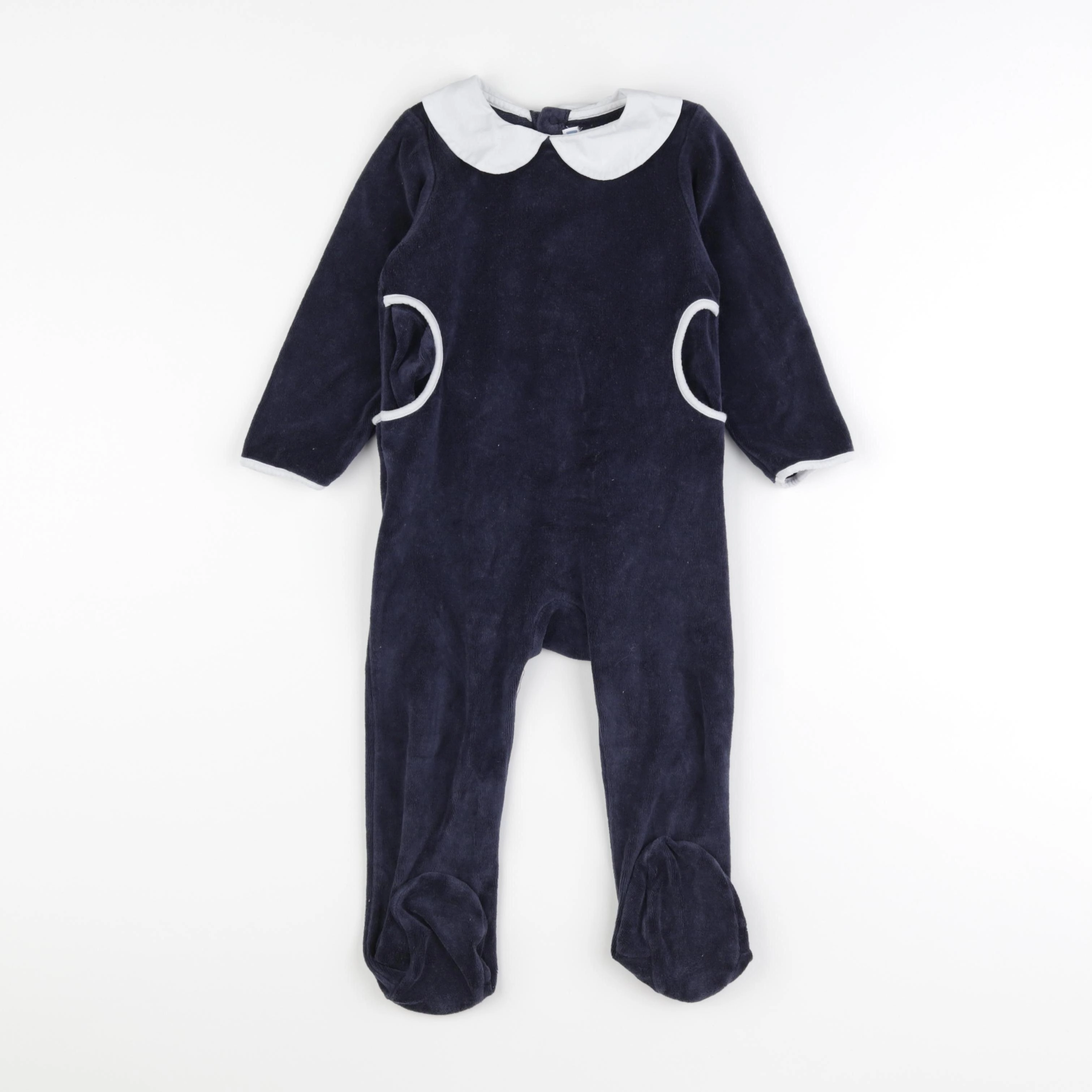 Jacadi - pyjama velours bleu - 24 mois