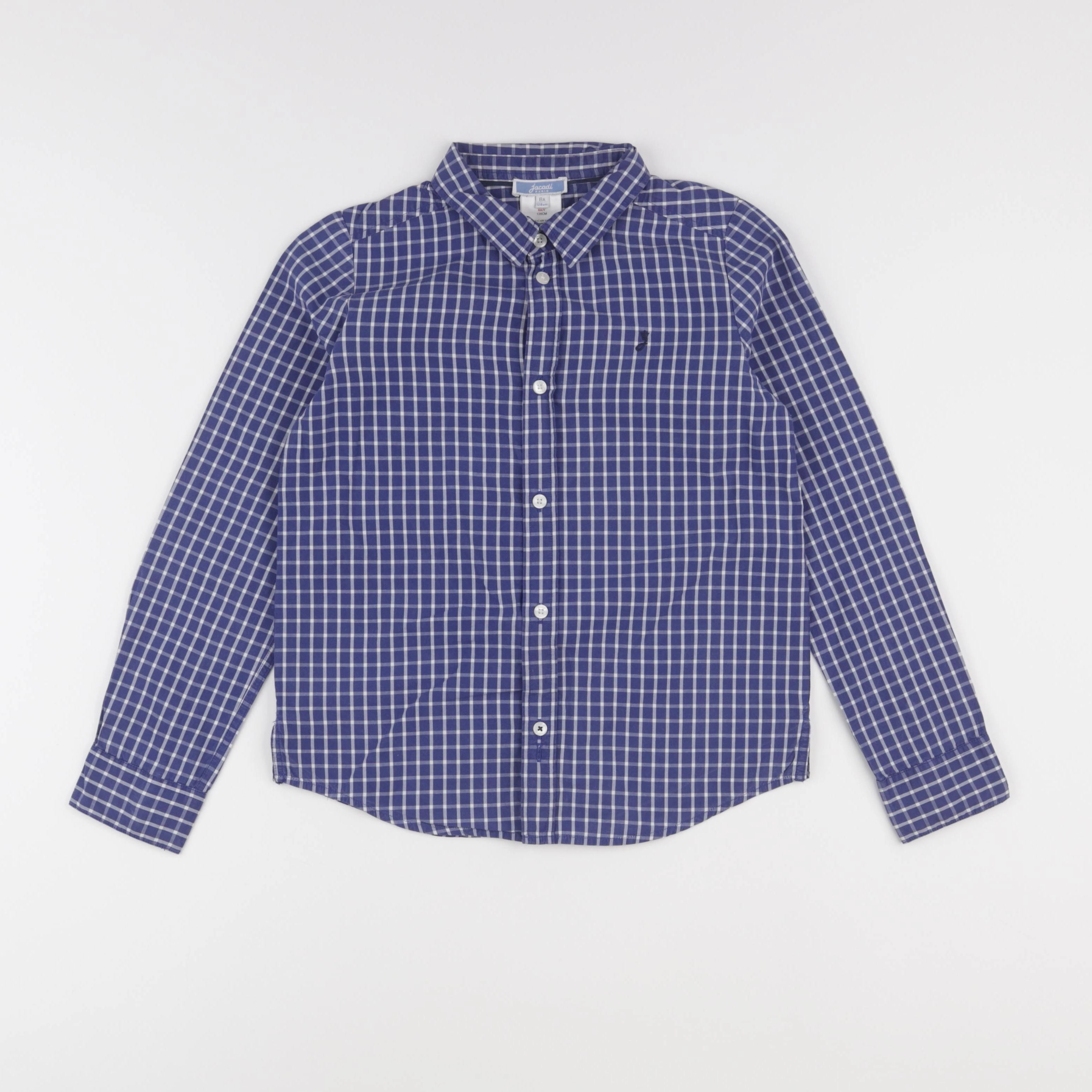 Jacadi - chemise bleu, blanc - 8 ans
