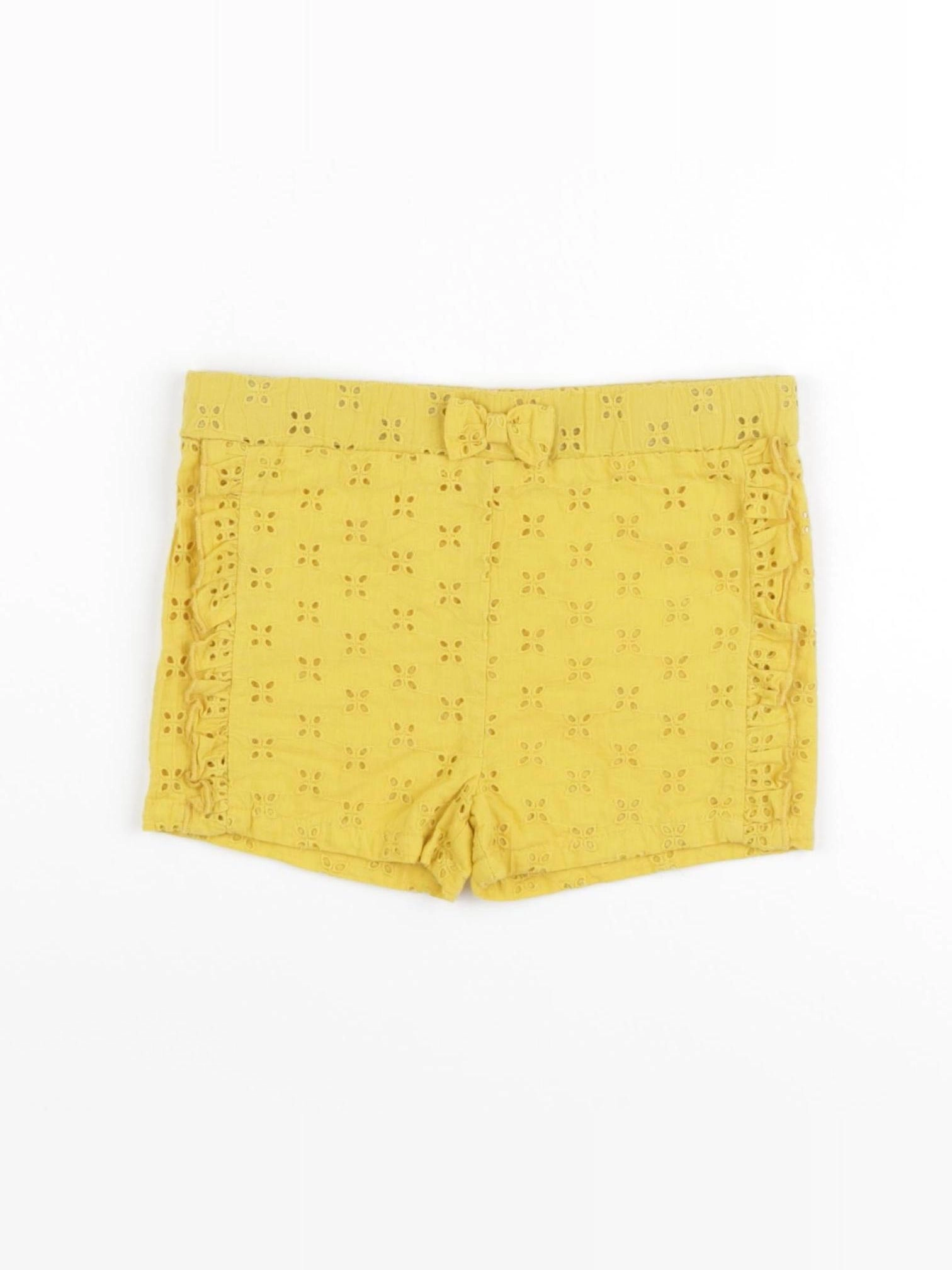 Vertbaudet - short jaune - 18 mois
