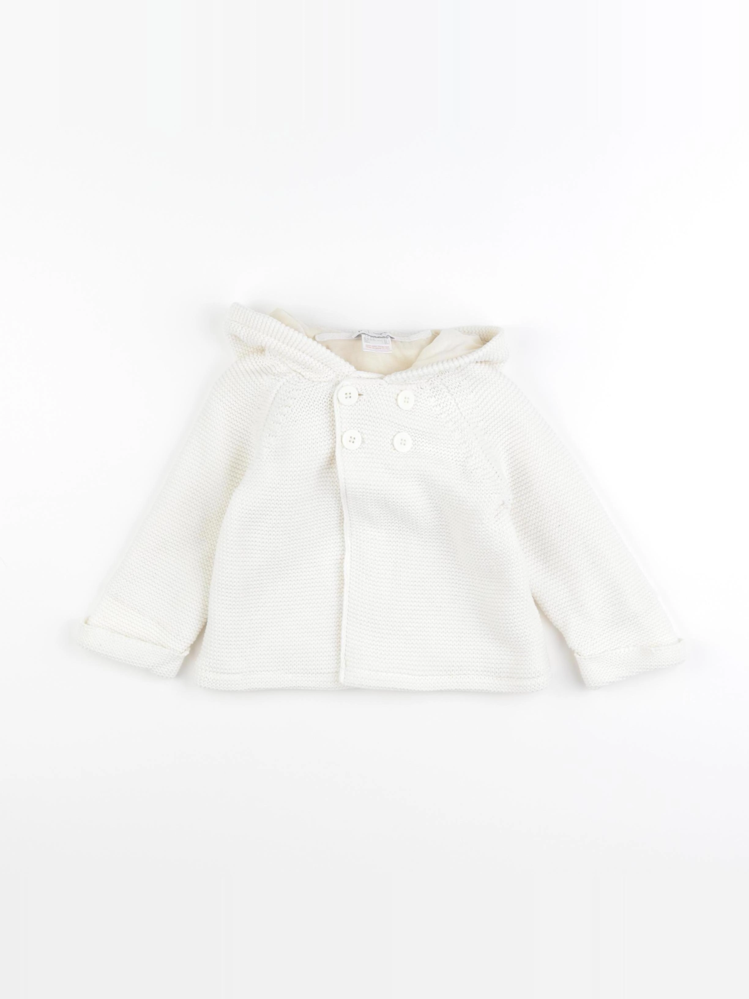 La Redoute - gilet blanc - 18 mois