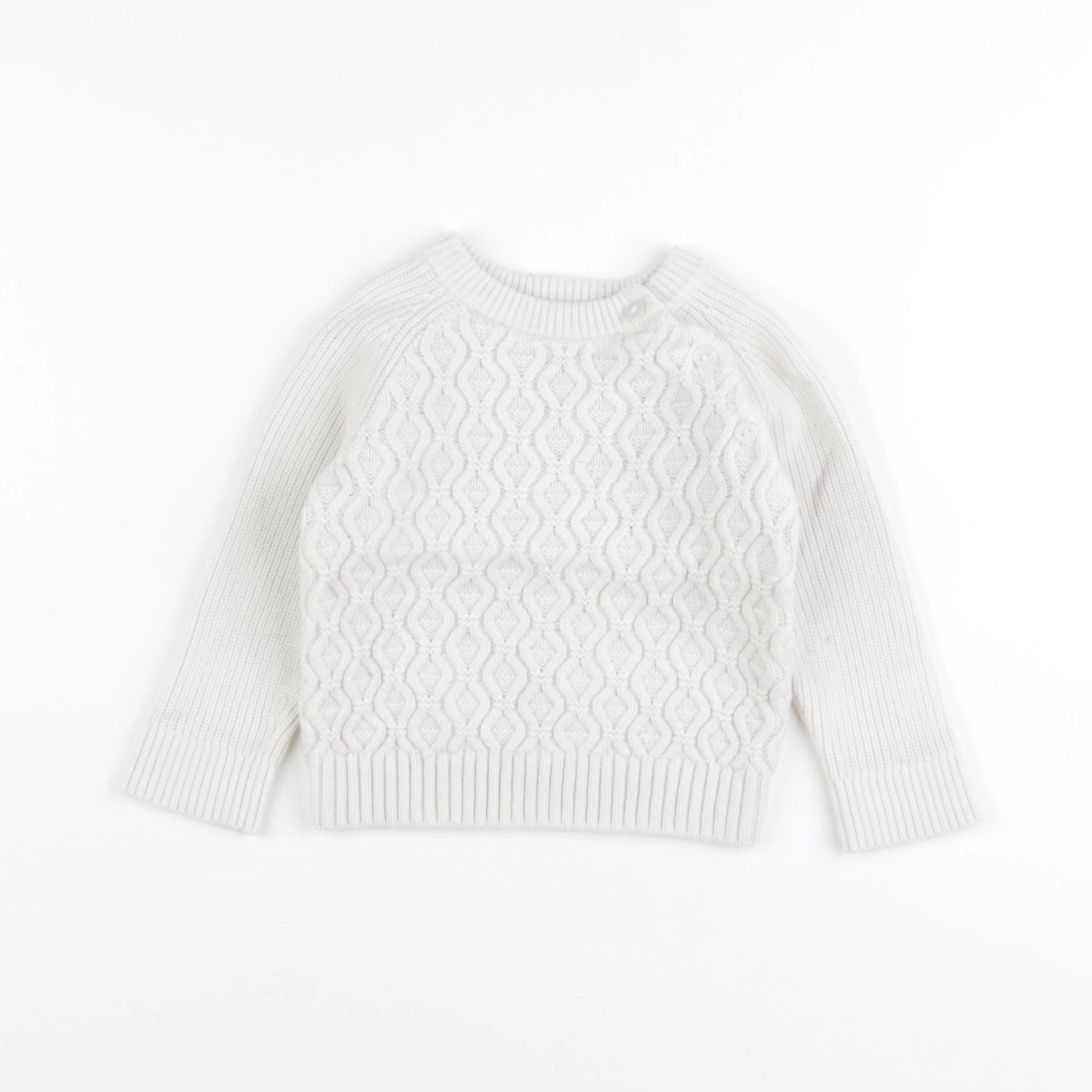 Jacadi - pull blanc - 18 mois