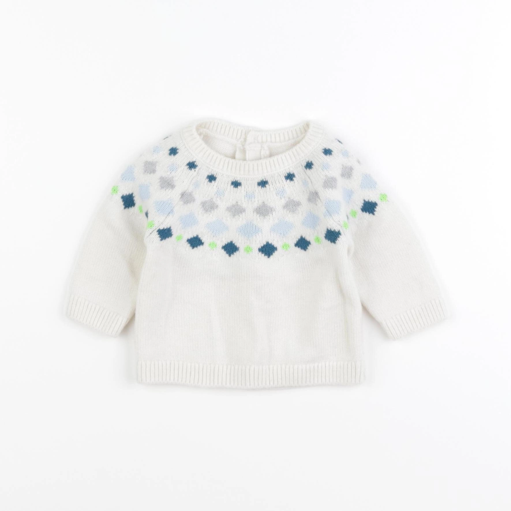 Jacadi - pull multicolore - 3 mois