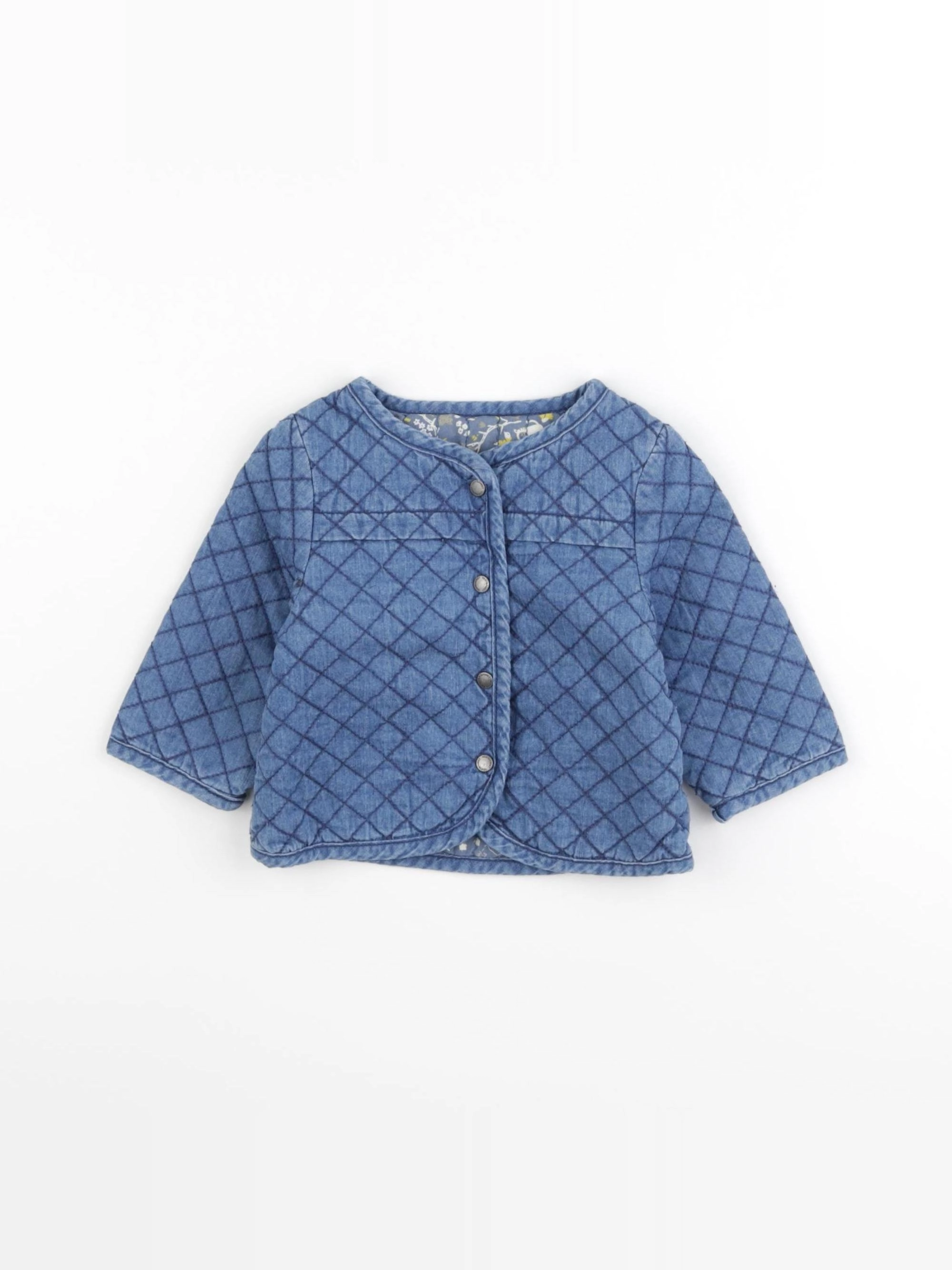 Vertbaudet - veste bleu - 6 mois