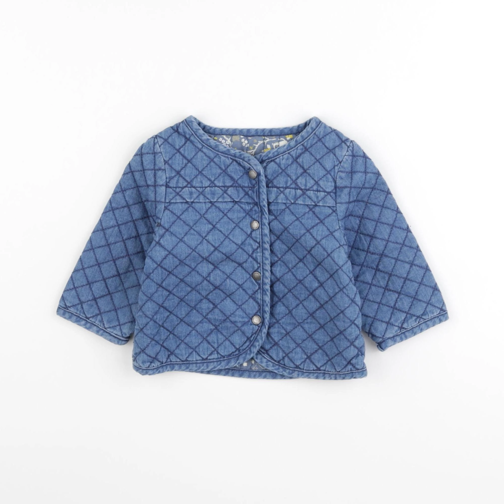 Vertbaudet - veste bleu - 6 mois