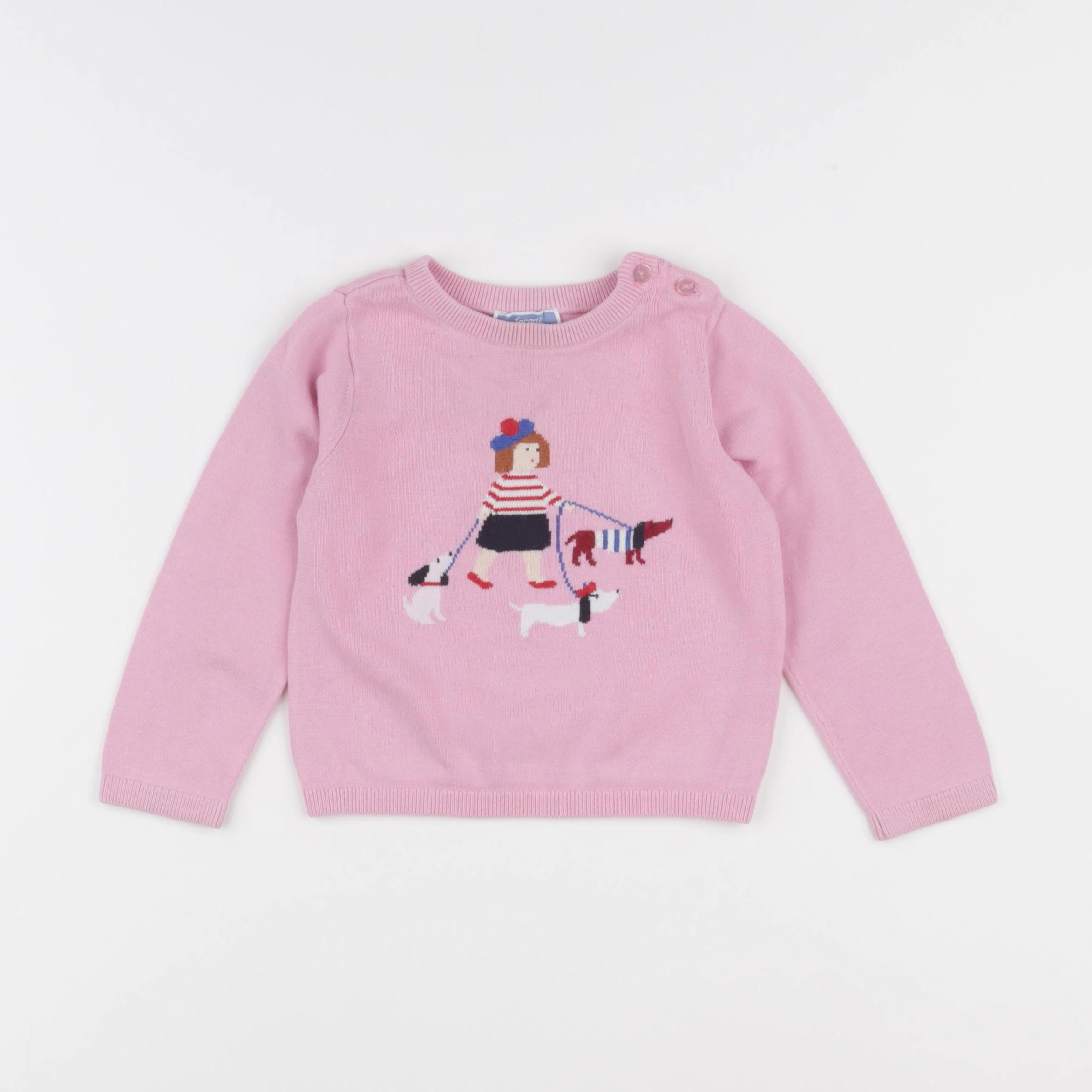 Jacadi - pull rose - 24 mois