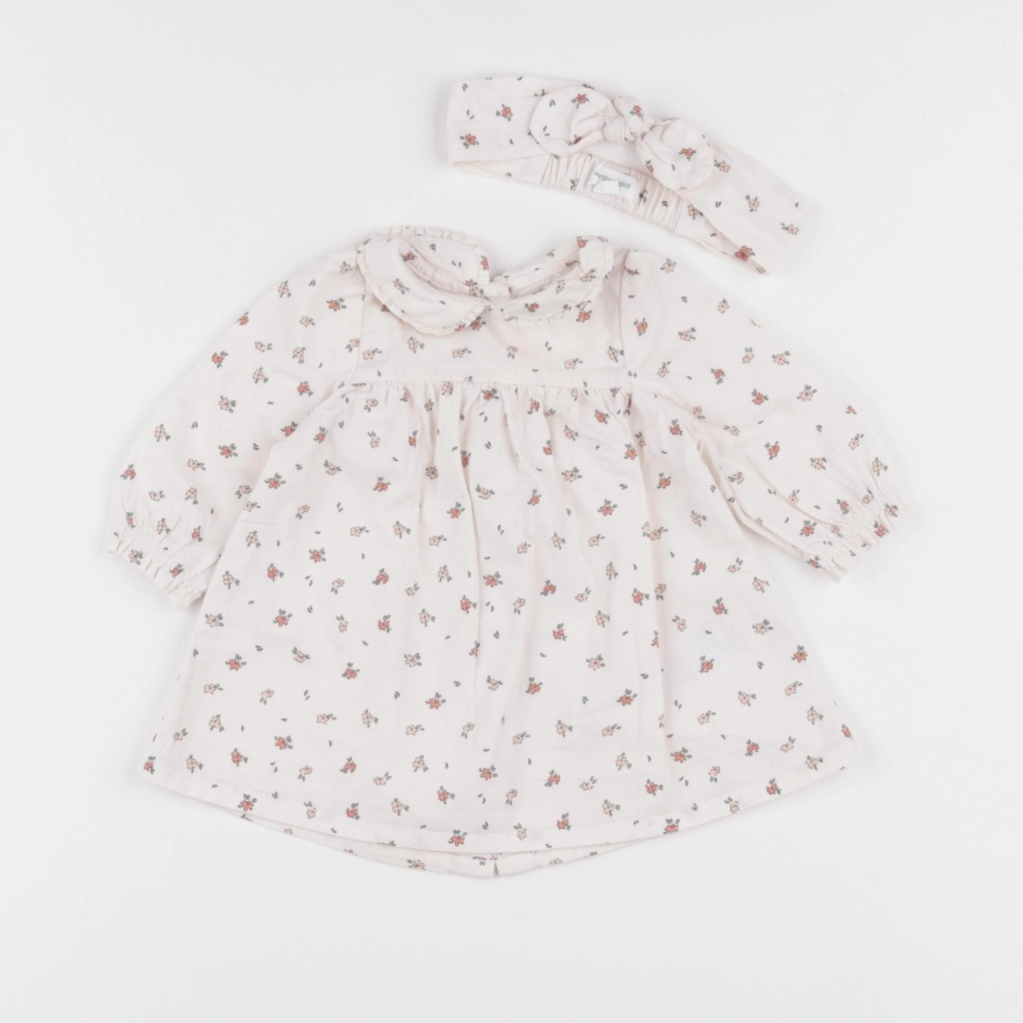 Vertbaudet - ensemble beige - 1 mois