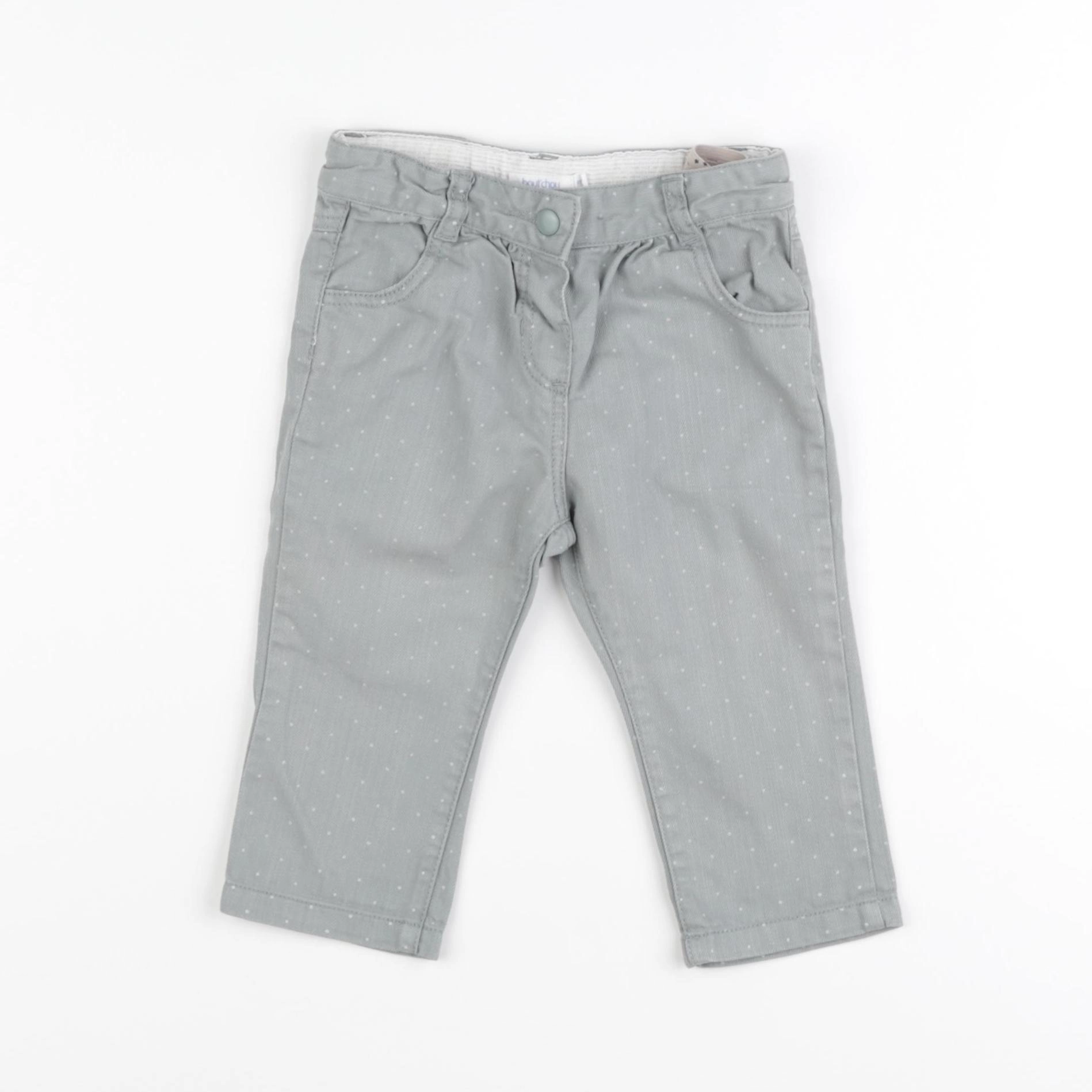 Boutchou - pantalon vert - 6 mois
