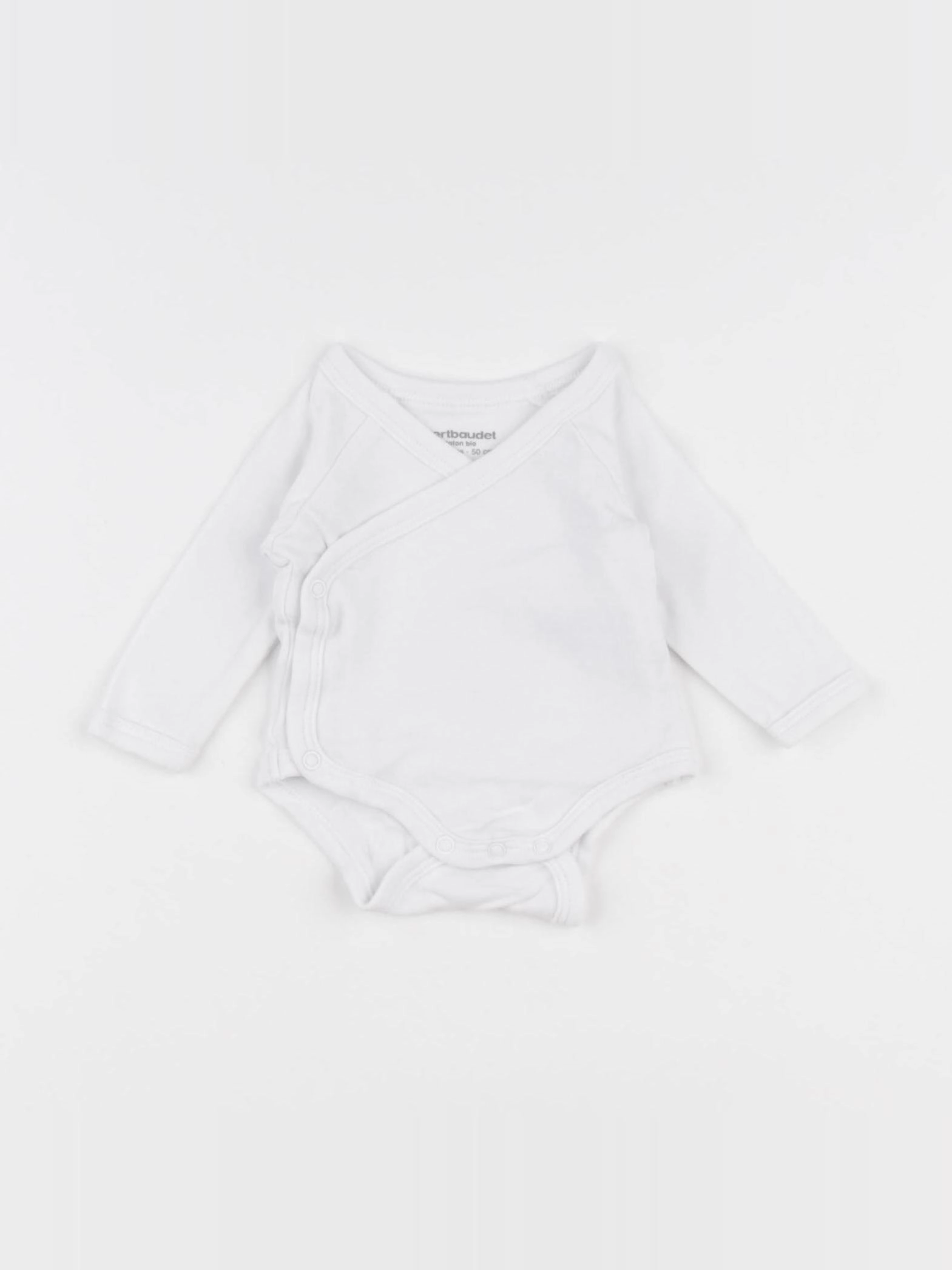 Vertbaudet - body blanc - 0 mois