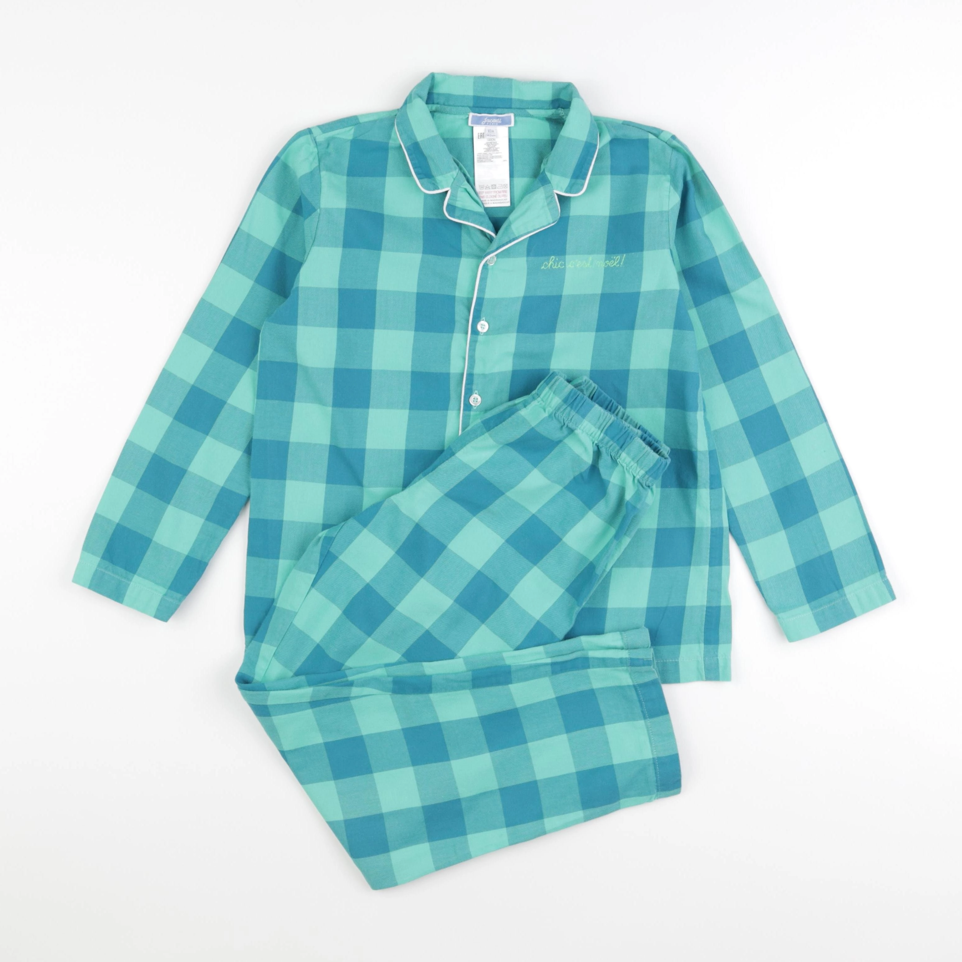 Jacadi - pyjama coton bleu - 10 ans