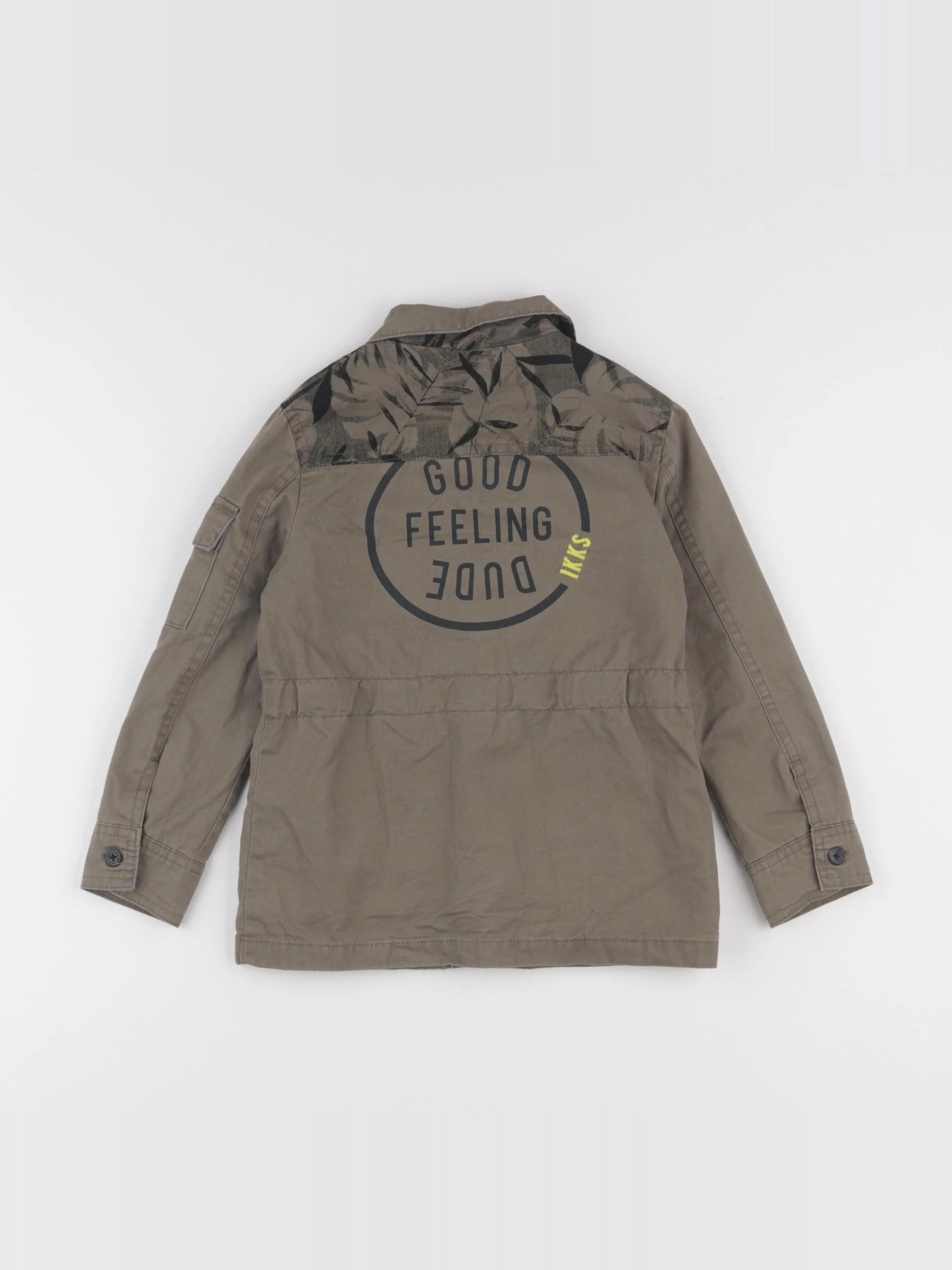 IKKS - veste imprimé au dos vert - 4 ans