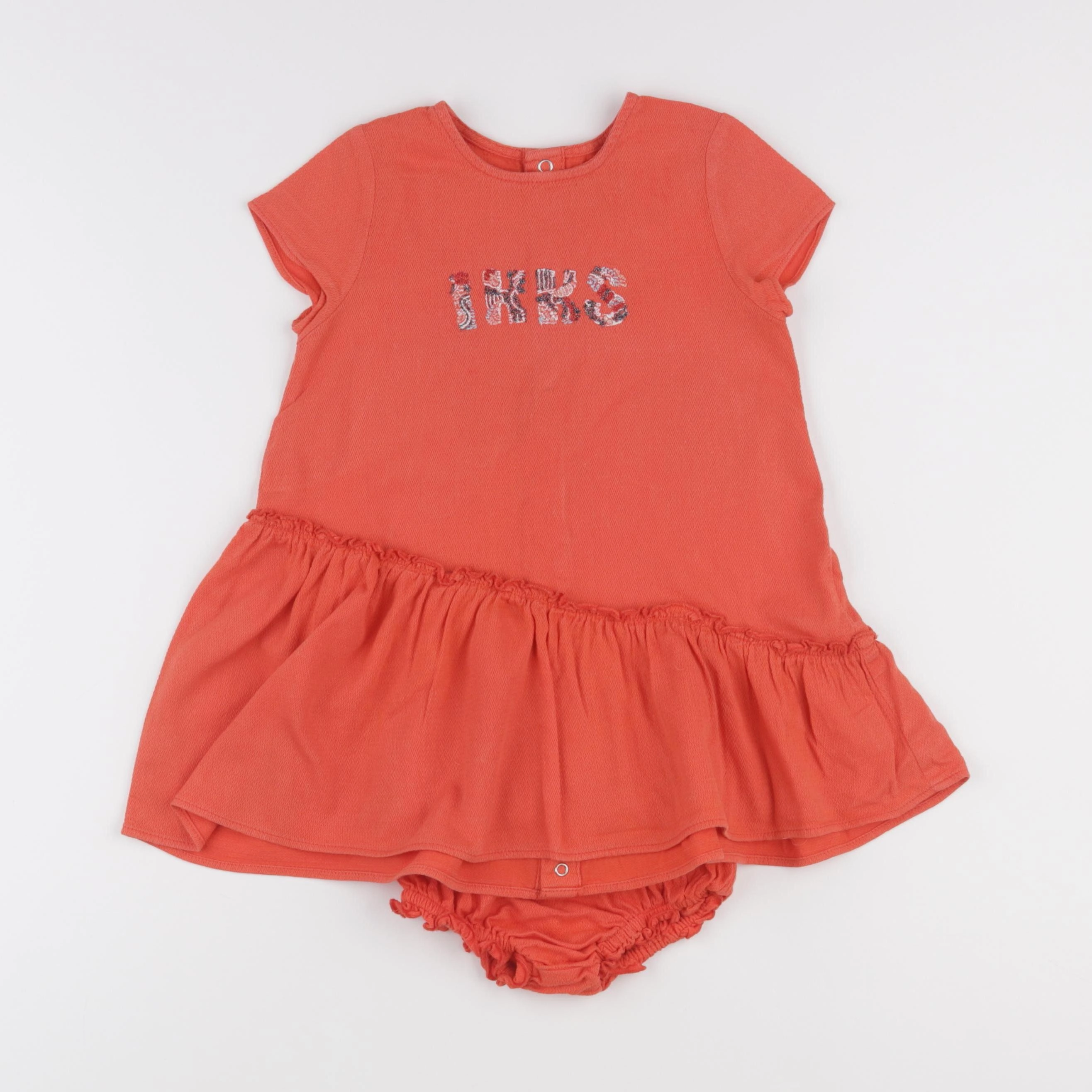 IKKS - robe rouge - 3 ans