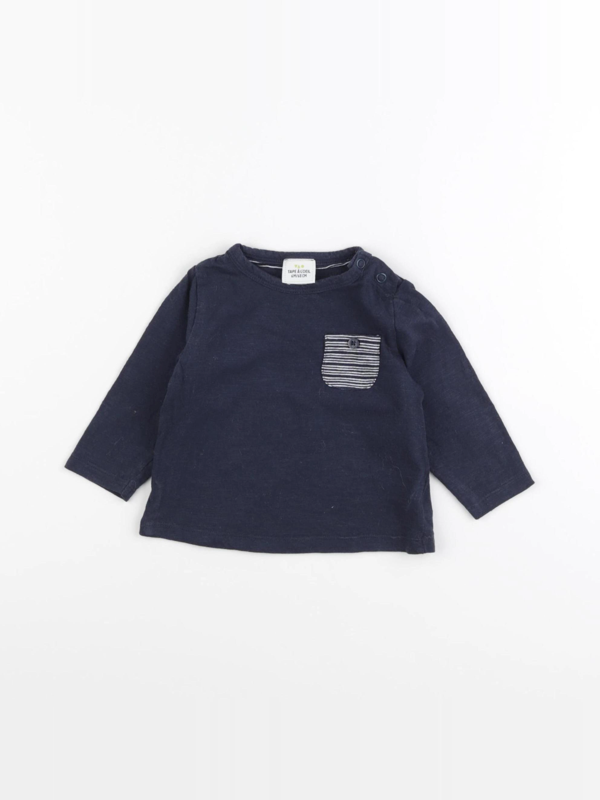 Tape à l'oeil - tee-shirt bleu - 6 mois