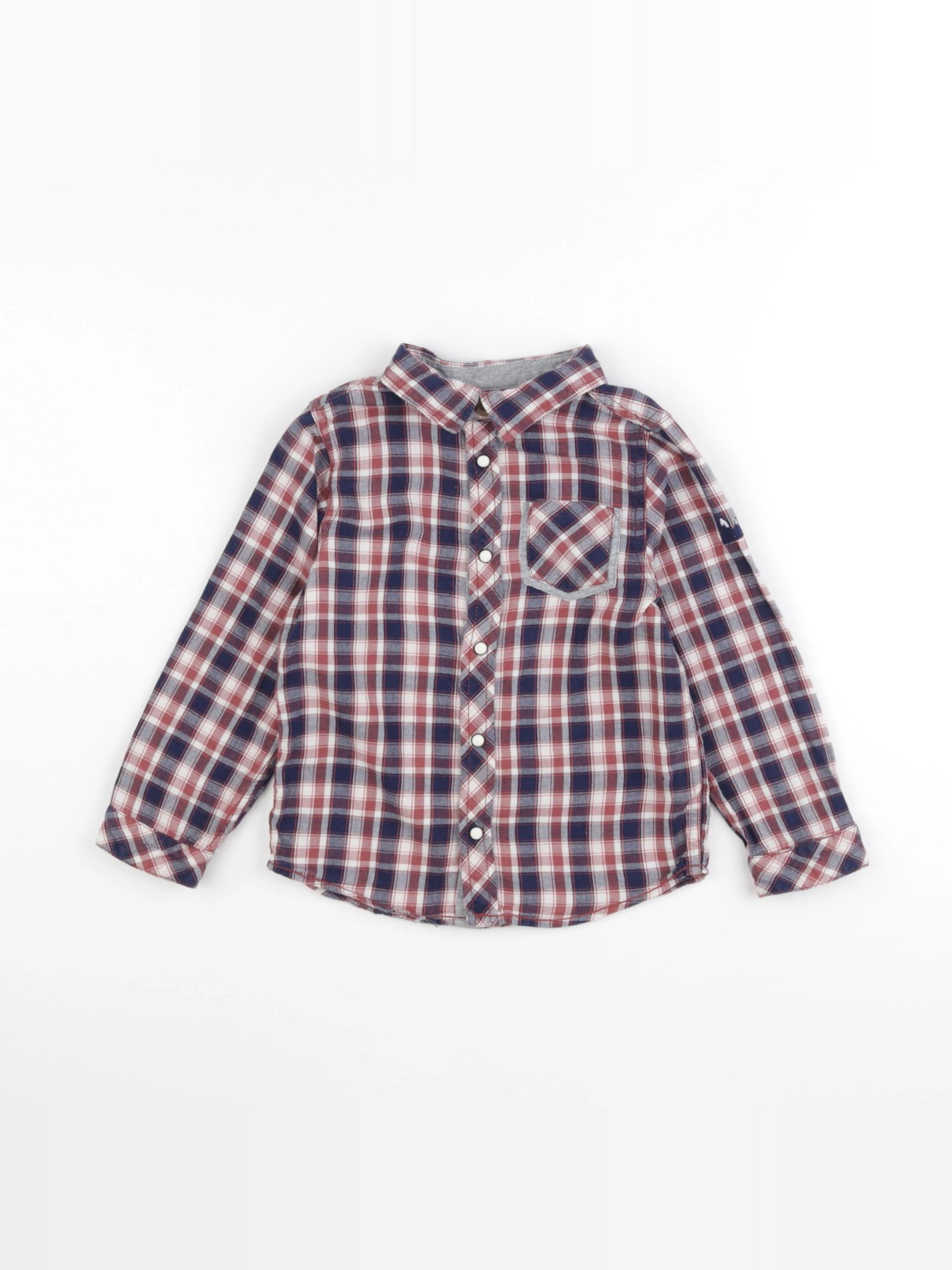 Cadet Rousselle - chemise rouge, bleu - 4 ans